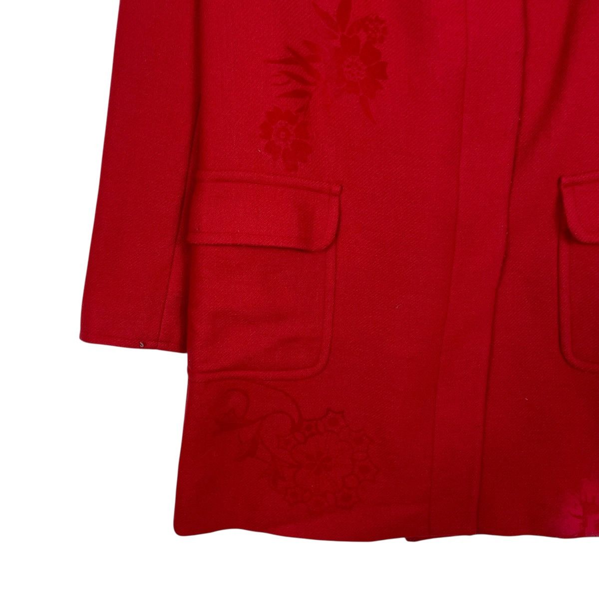 Desigual Desigual Red Flower Coat Size S / US 4 / IT 40 - 4 Thumbnail