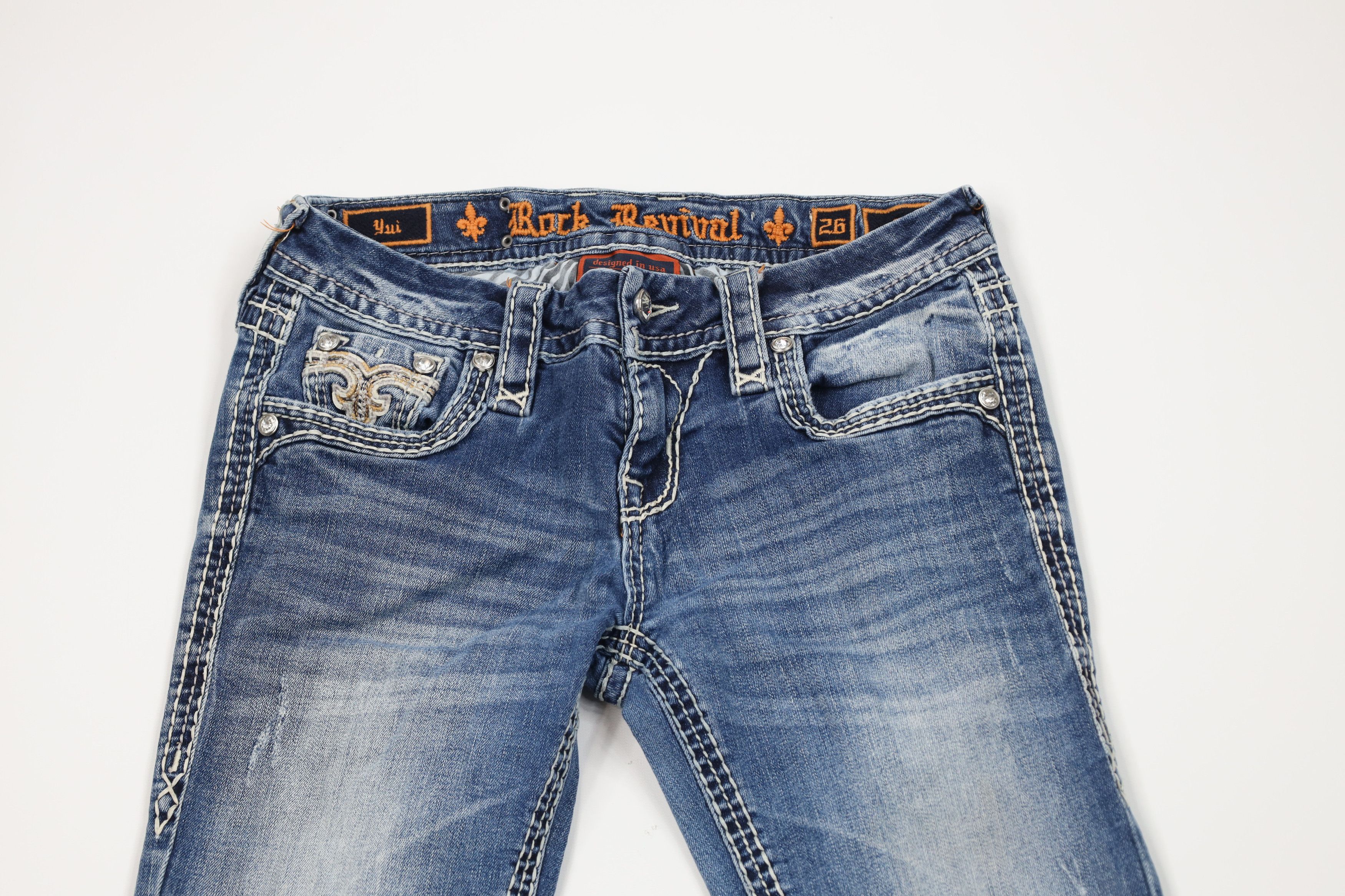 Rock Revival Rock Revival MMA Yui Bootcut Flared Stretch Denim Jeans Size 26" / US 2 / IT 38 - 2 Thumbnail
