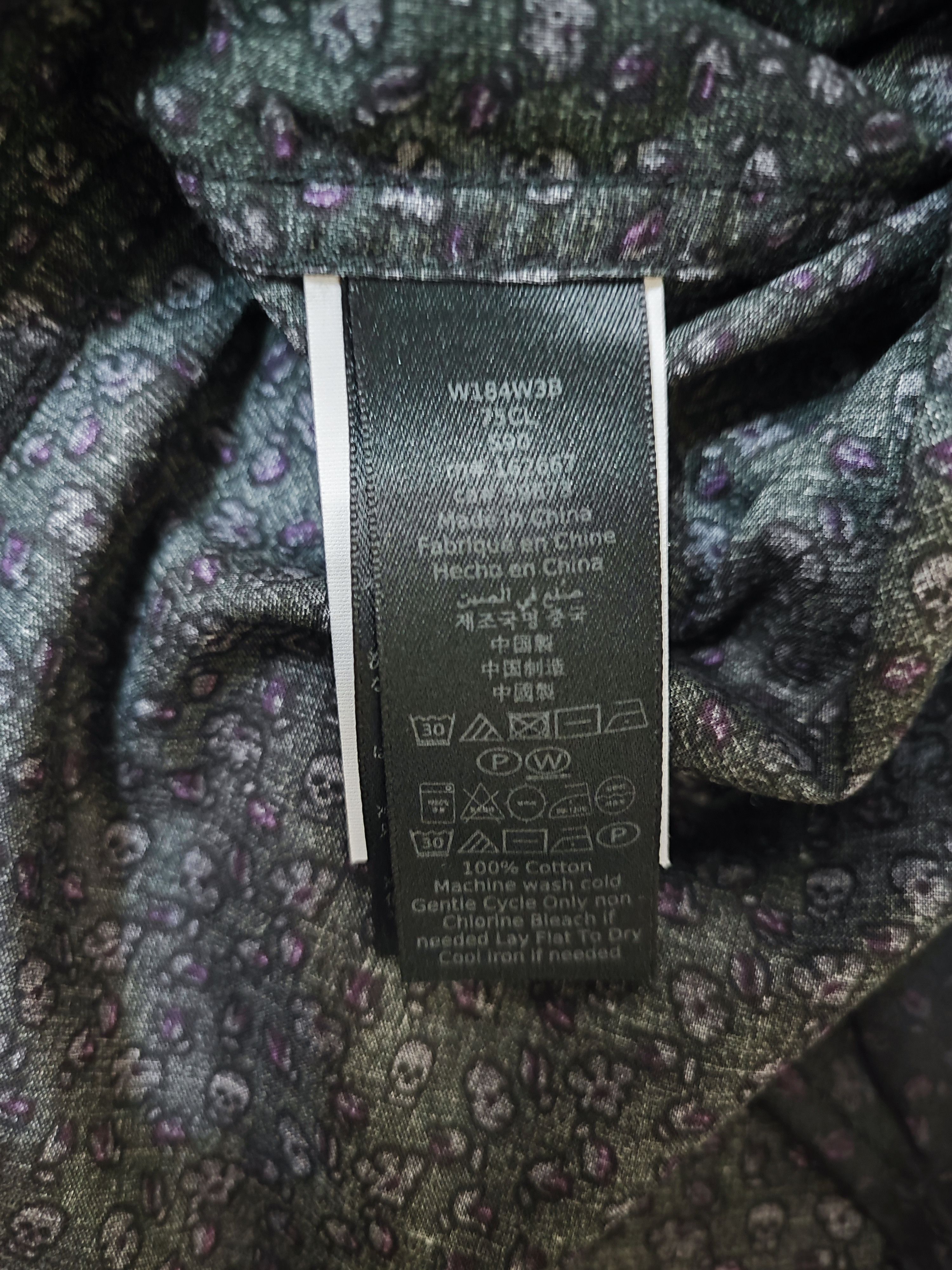 John Varvatos John Varvatos Skull & Flora Long Sleeve Shirt Size US L / EU 52-54 / 3 - 9 Thumbnail
