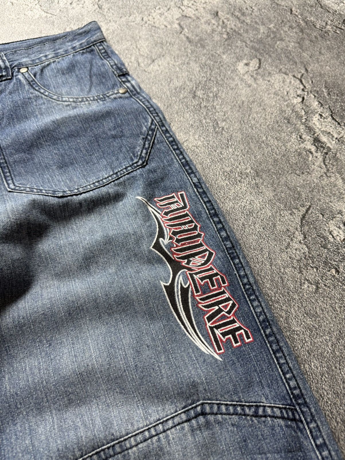 JNCO Vintage Y2K Drip Tribal Logo Short breeches Size Xs Size 27" / US 4 / IT 40 - 3 Thumbnail