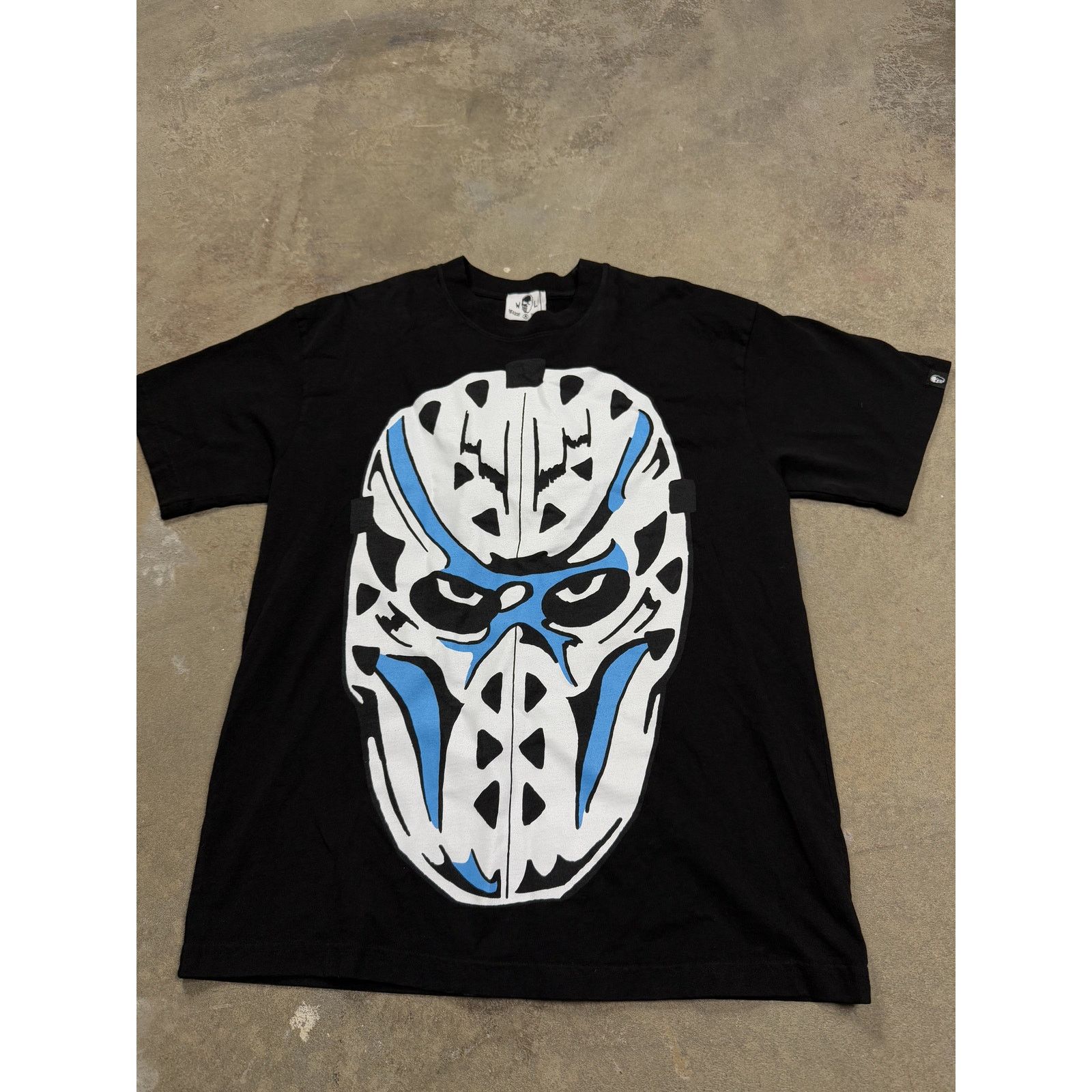 Warren Lotas Tee Black Baby Blue Face New Medium With Tags