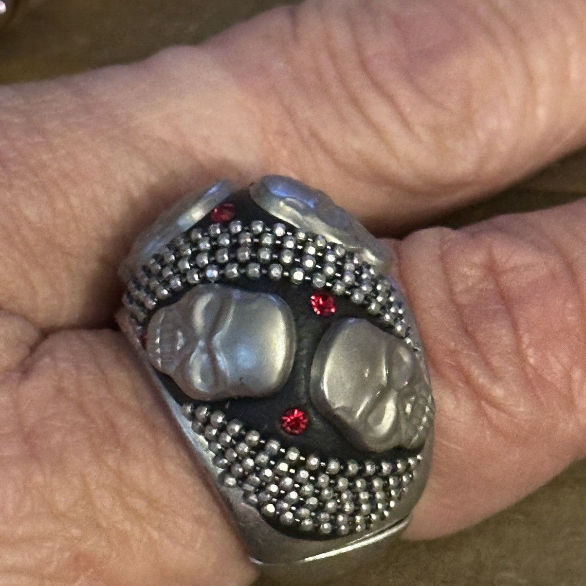 Other Skull stretch dome ring Size ONE SIZE - 2 Thumbnail