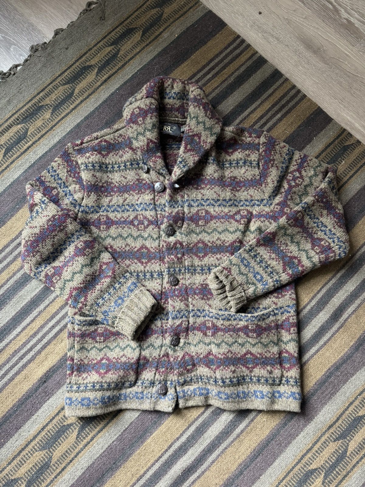 RRL Ralph Lauren Faire Aisle Cardigan Size US S / EU 44-46 / 1 - 1 Thumbnail