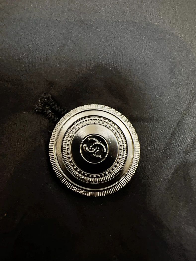 Chanel Chanel Black silver buckle rolled edge parachute cloth lon Size XS / US 0-2 / IT 36-38 - 4 Thumbnail