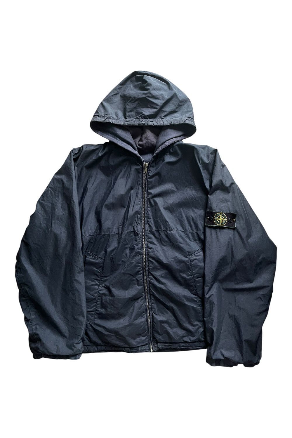 Stone Island Stone island green badge 90s wind jacket reversible archive Size US L / EU 52-54 / 3 - 1 Thumbnail