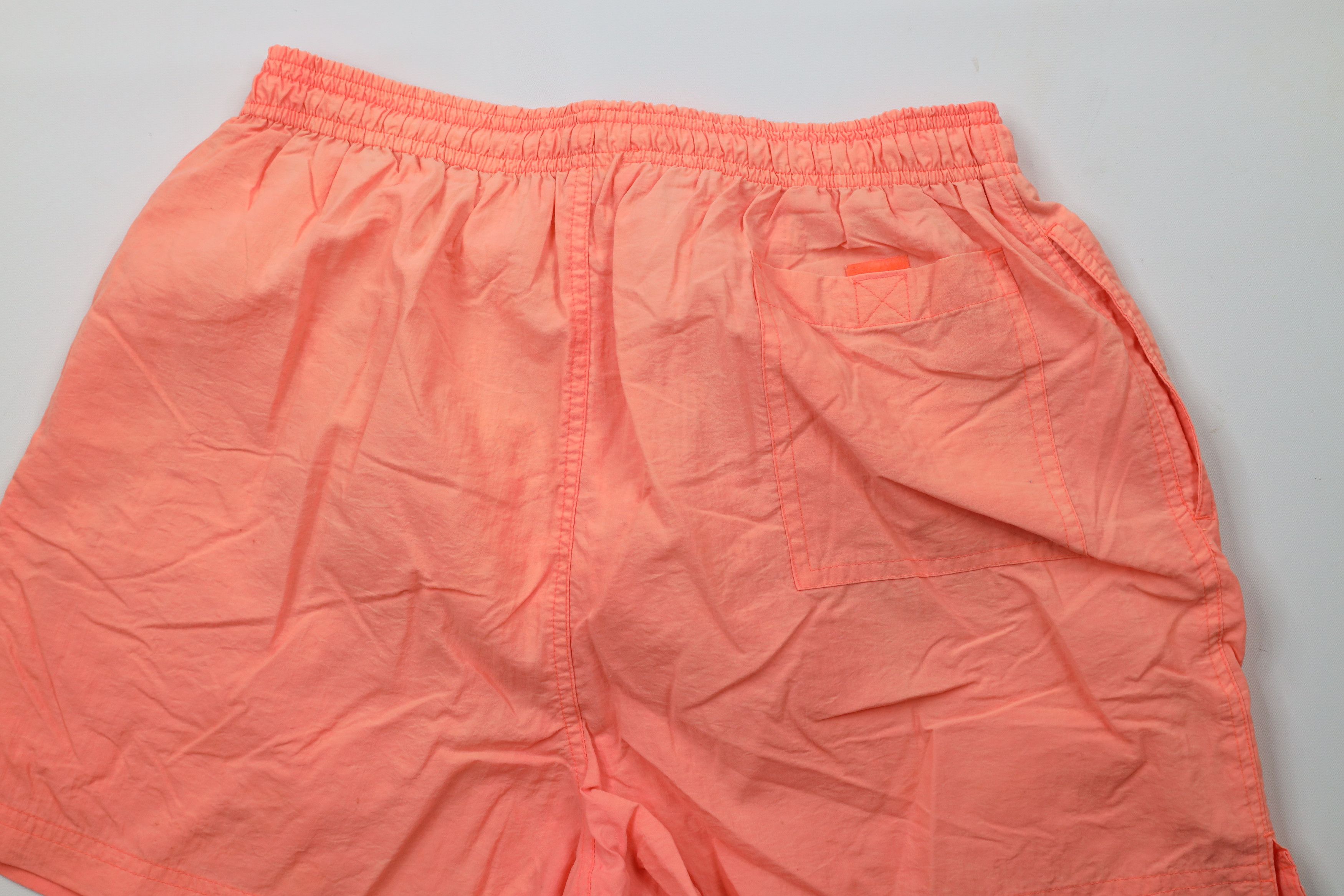 Vintage Vintage 90s Streetwear Above Knee Shorts Swim Trunks Pink Size US 36 / EU 52 - 10 Thumbnail