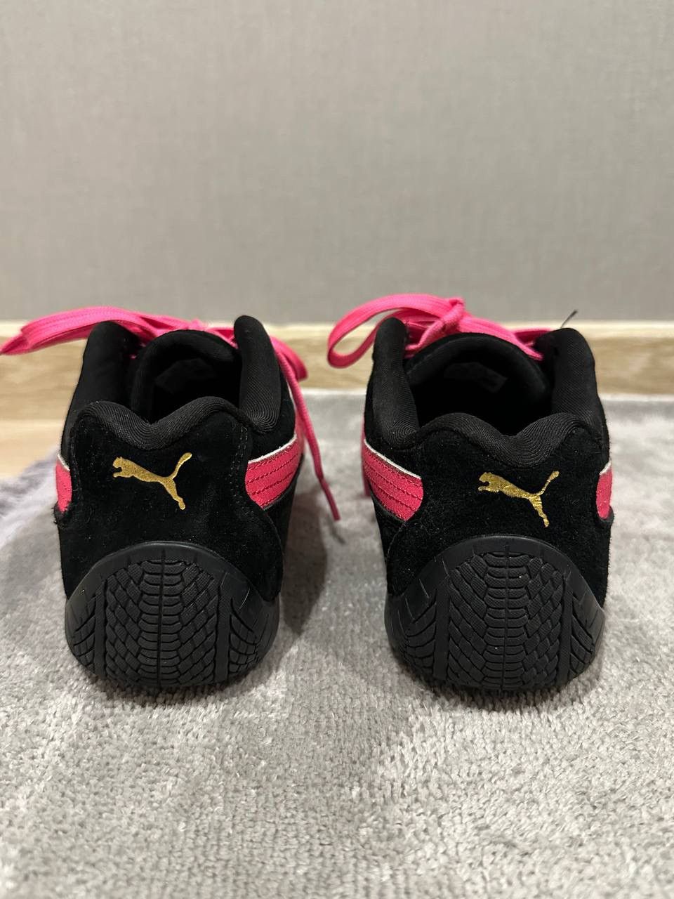 Puma Puma Speedcat OG Black Pink Suede Sneakers Size US 8.5 / EU 41-42 - 5 Thumbnail