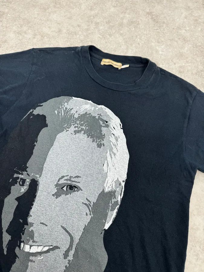 Emporio Armani Emporio Armani Navy Autoportrait T-Shirt Size US S / EU 44-46 / 1 - 5 Thumbnail