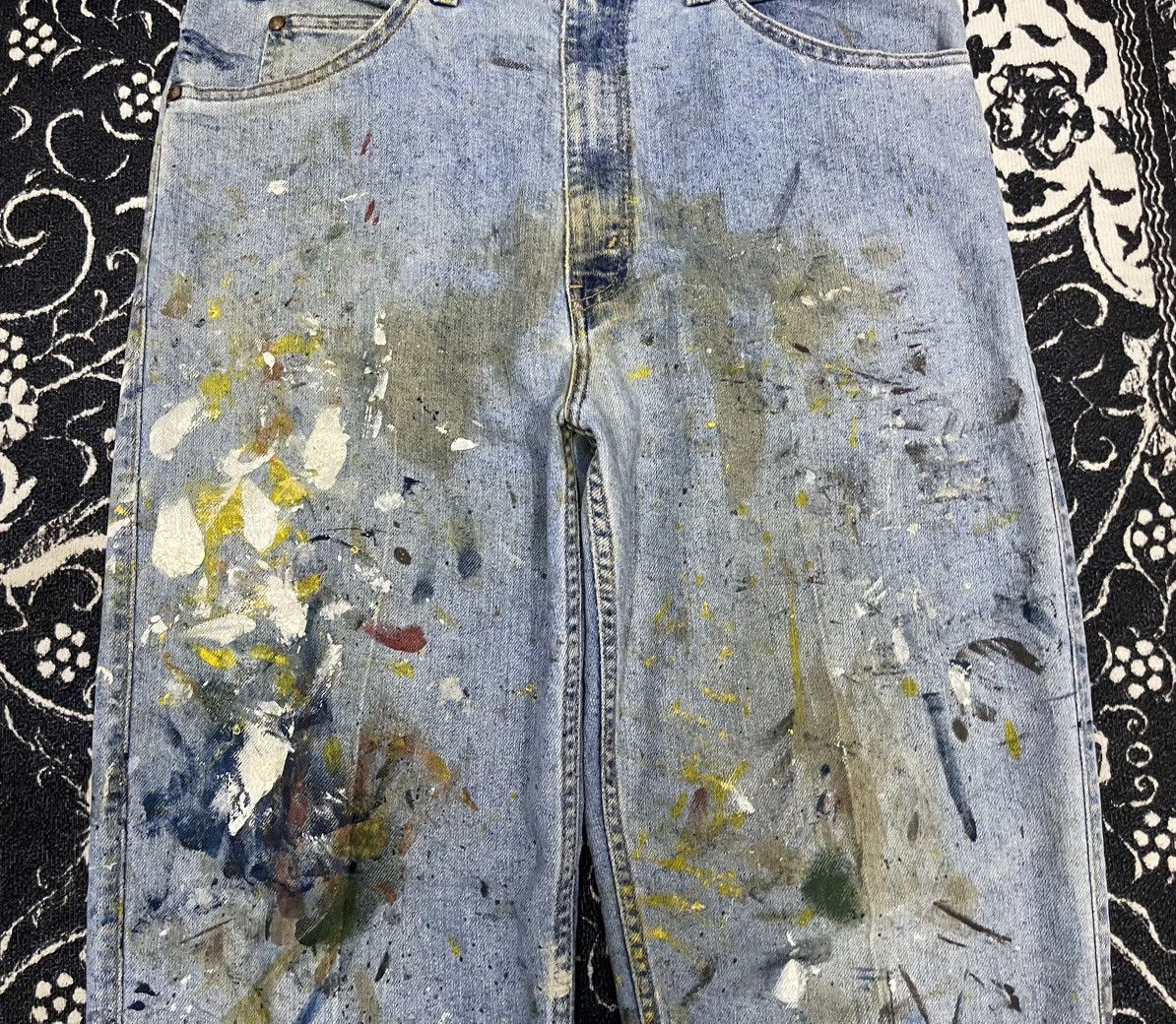 Levi's 90s LEVIS 540 BAGGY JEANS SPLASH PAINT JEANS 34x32 Size US 34 / EU 50 - 6 Thumbnail
