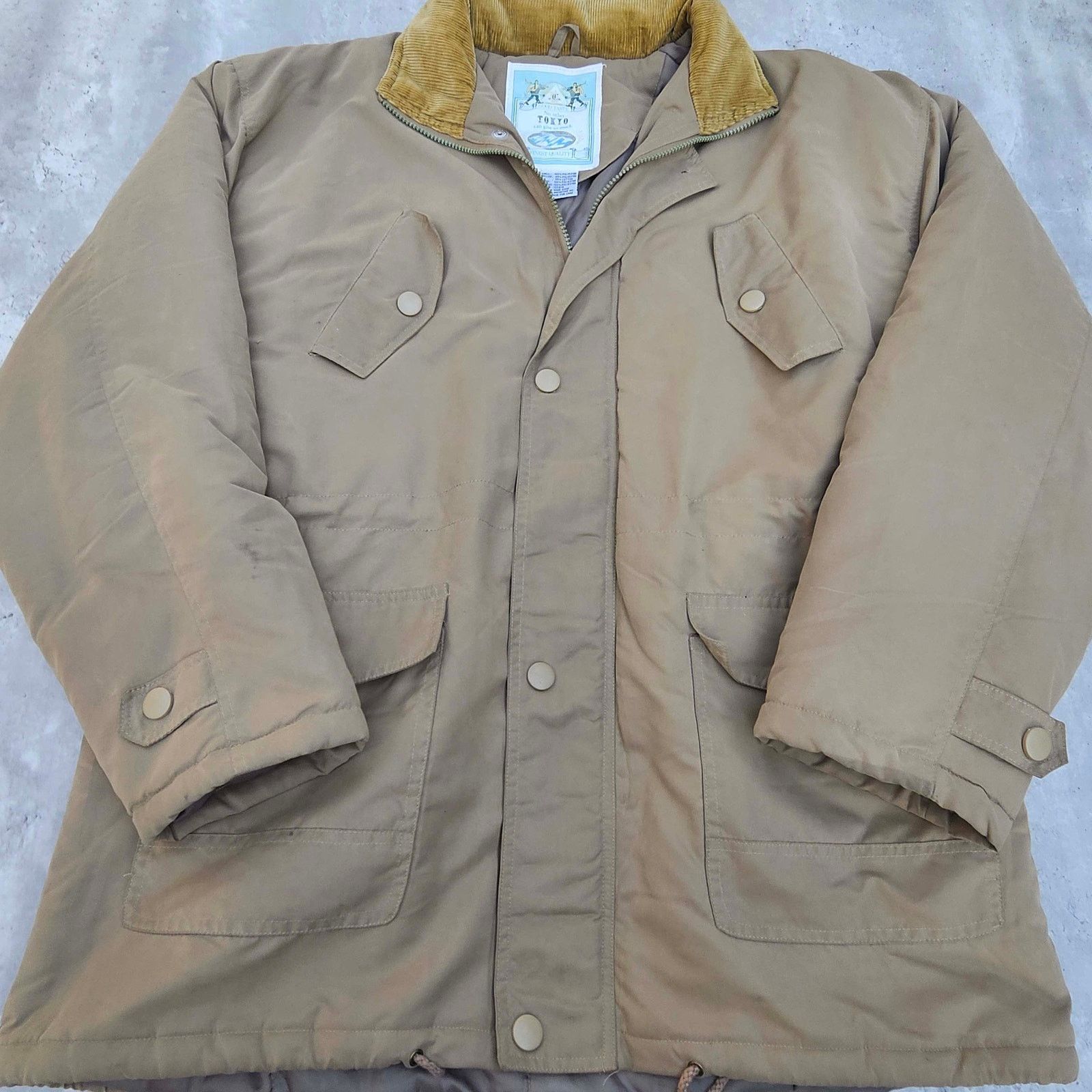 & Other Stories Vintage 1980's Parka Made In Hong Kong Brown XXL Size US XXL / EU 58 / 5 - 1 Thumbnail