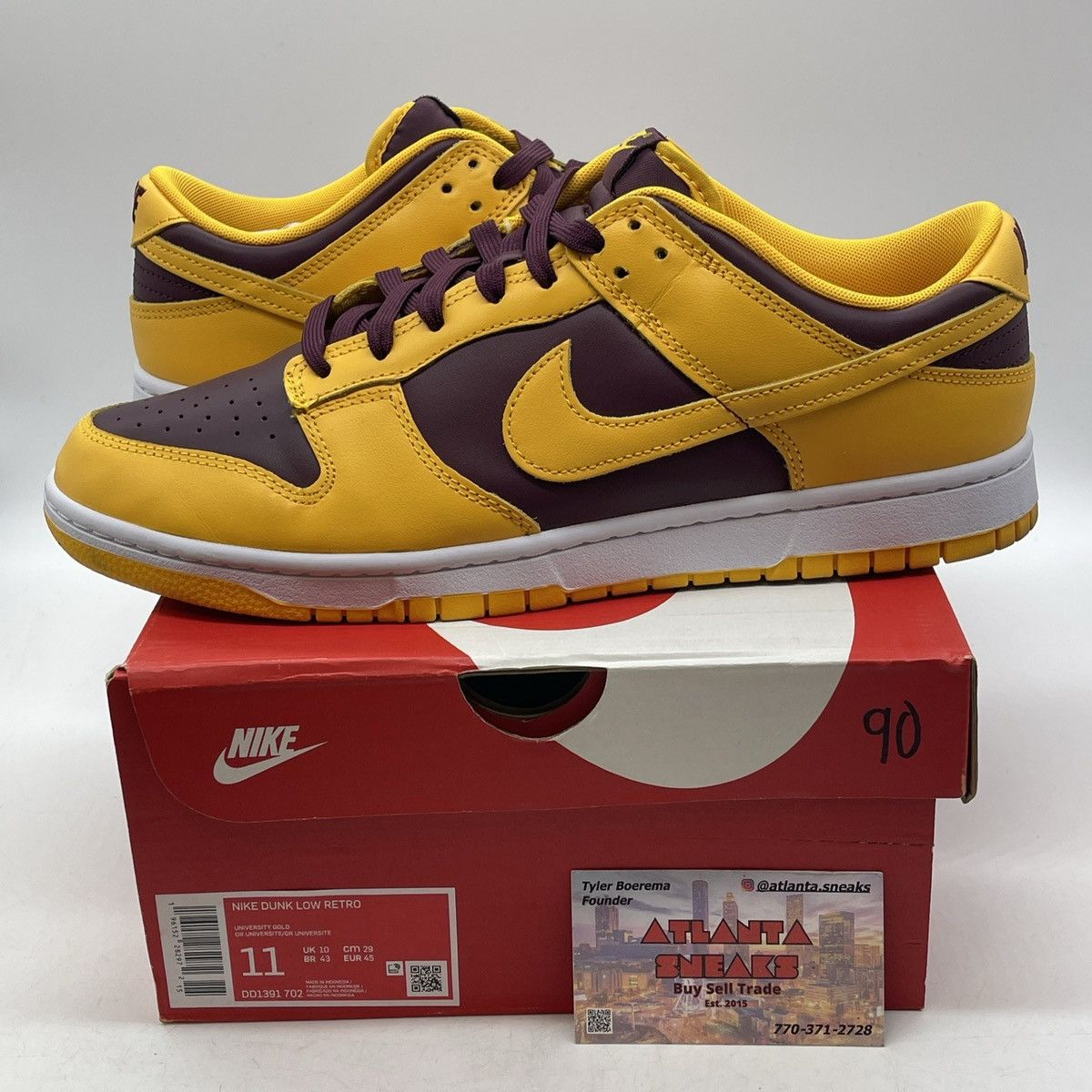 Nike Dunk low Arizona state Size US 11 / EU 44 - 1 Thumbnail
