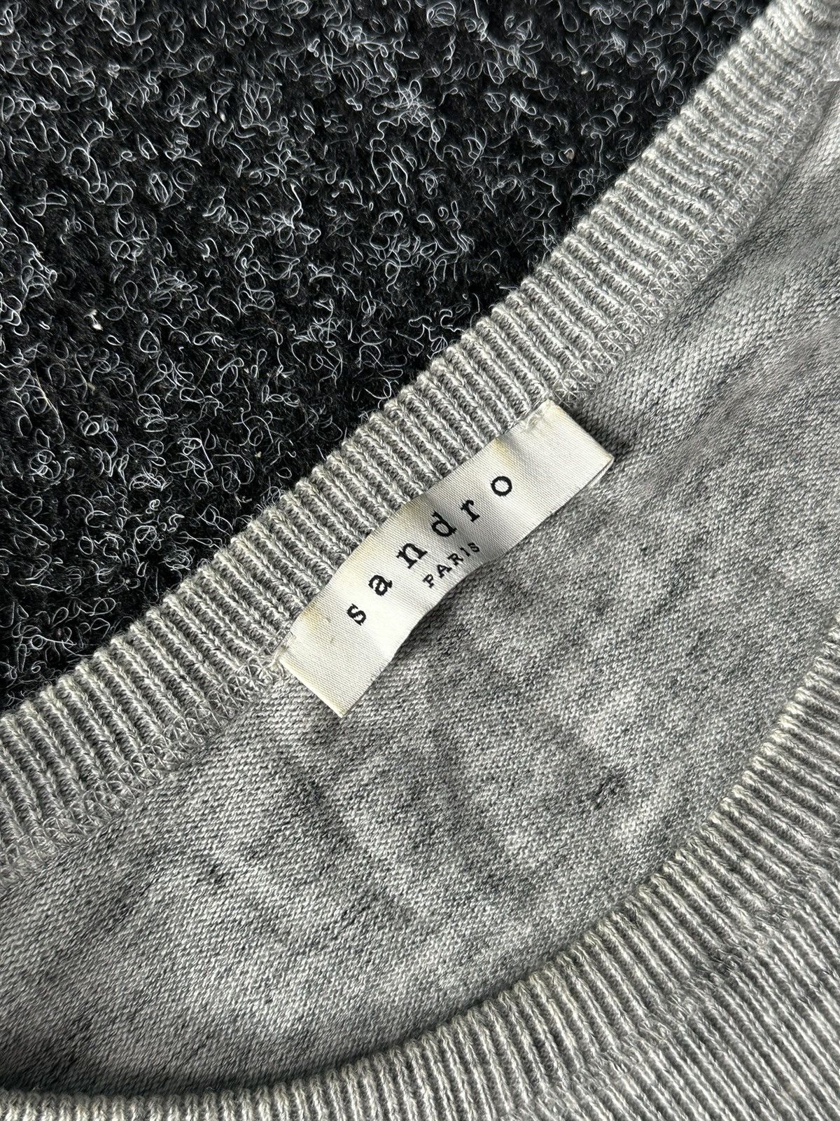Sandro × Vintage VINTAGE Sandro sweater knitwear exclusive wool cashmere M Size US M / EU 48-50 / 2 - 7 Thumbnail
