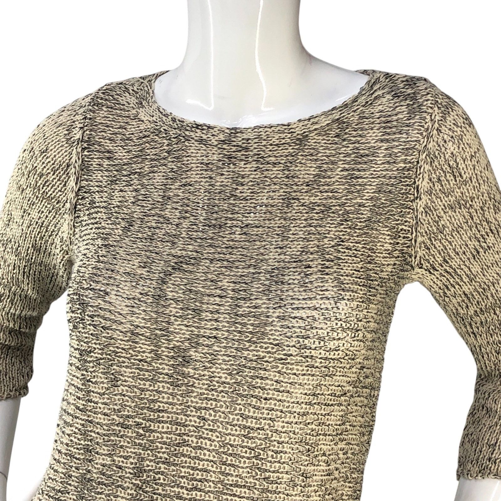 Eileen Fisher Eileen Fisher Size S Sweater Open Knit Organic Cotton Linen Size S / US 4 / IT 40 - 2 Thumbnail