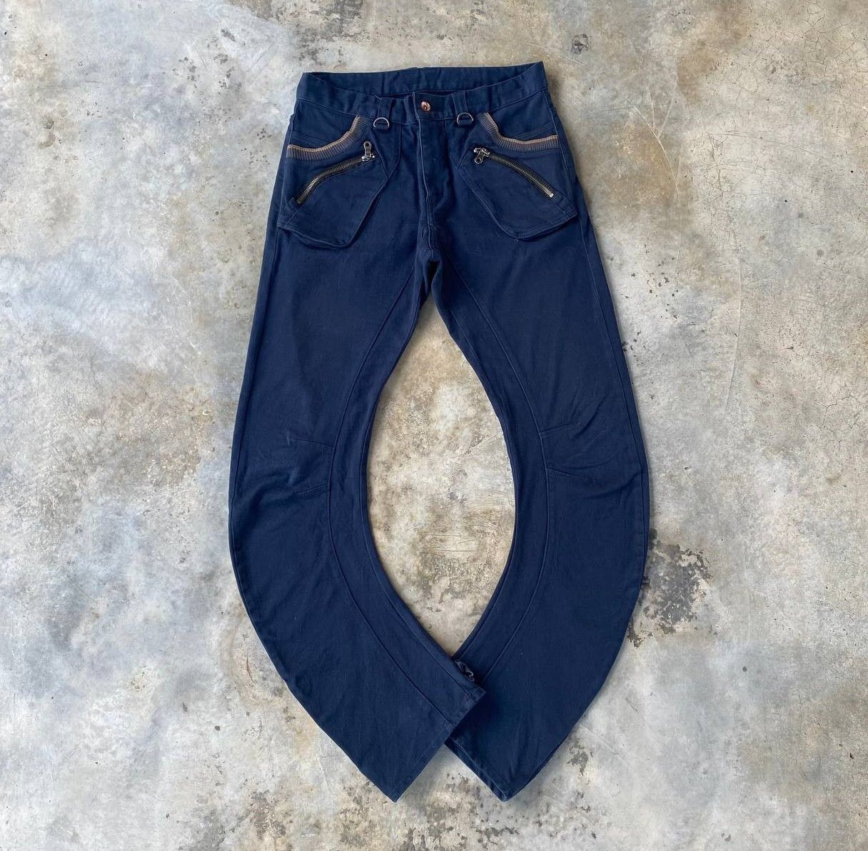PPFM PPFM CURVED LEG BULL HORN PRISONER CARGO PANT Size US 31 - 2 Thumbnail