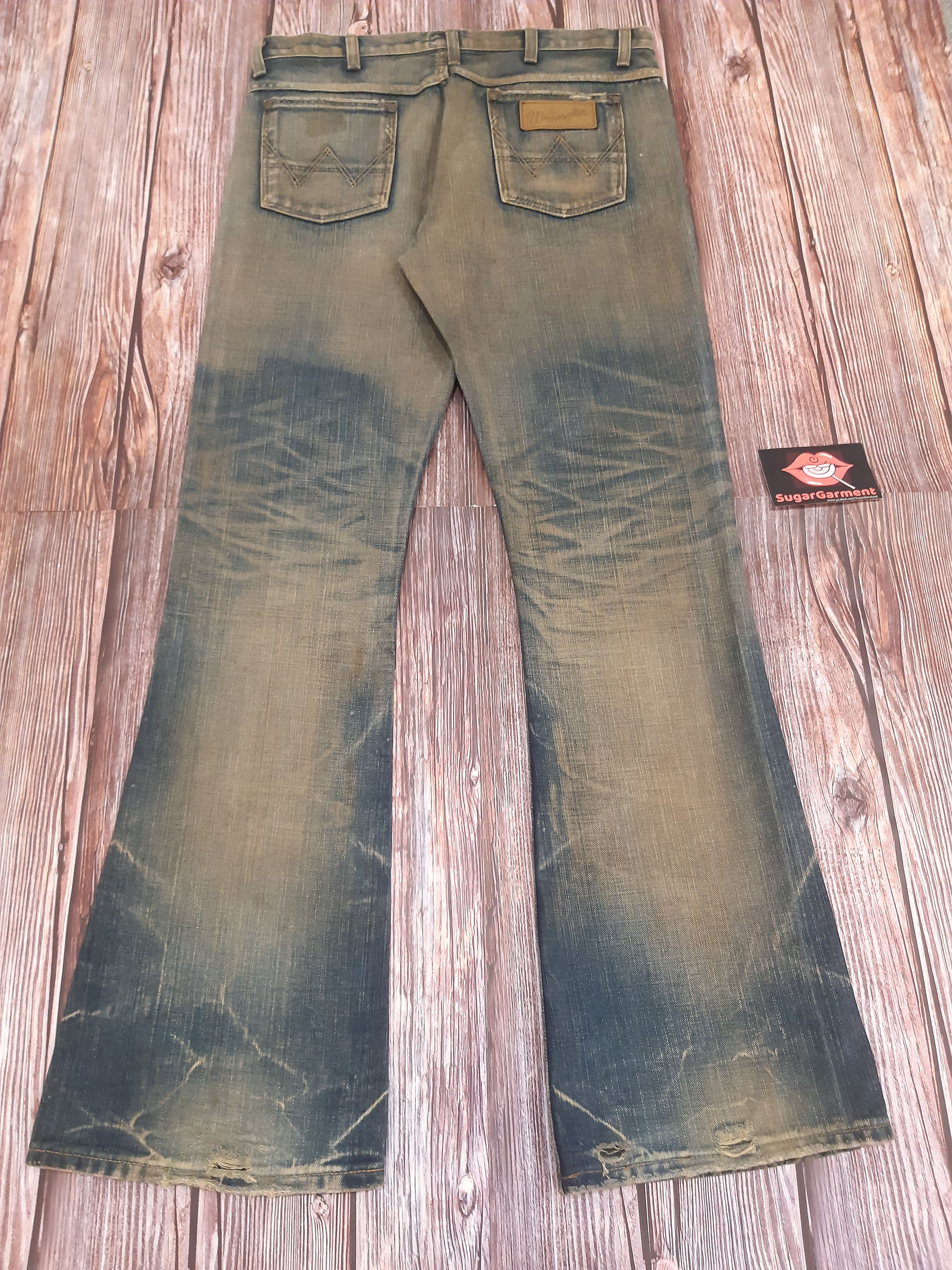Japanese Brand Bootcut Flare Jeans Wrangler Vintage Size US 35 - 13 Thumbnail