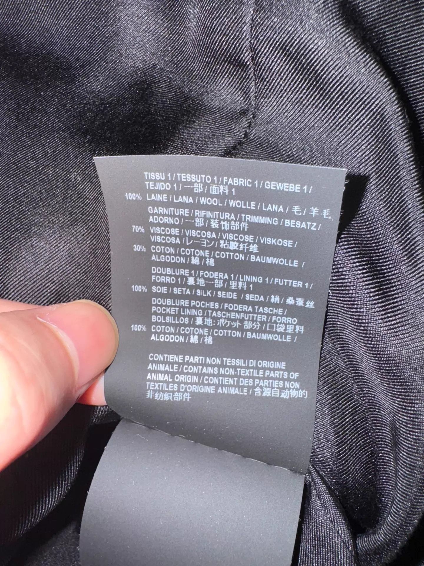 Saint Laurent Paris SLP 19SS Black Striped Double-Breasted Peak Lapel Suit Size 46R - 6 Thumbnail