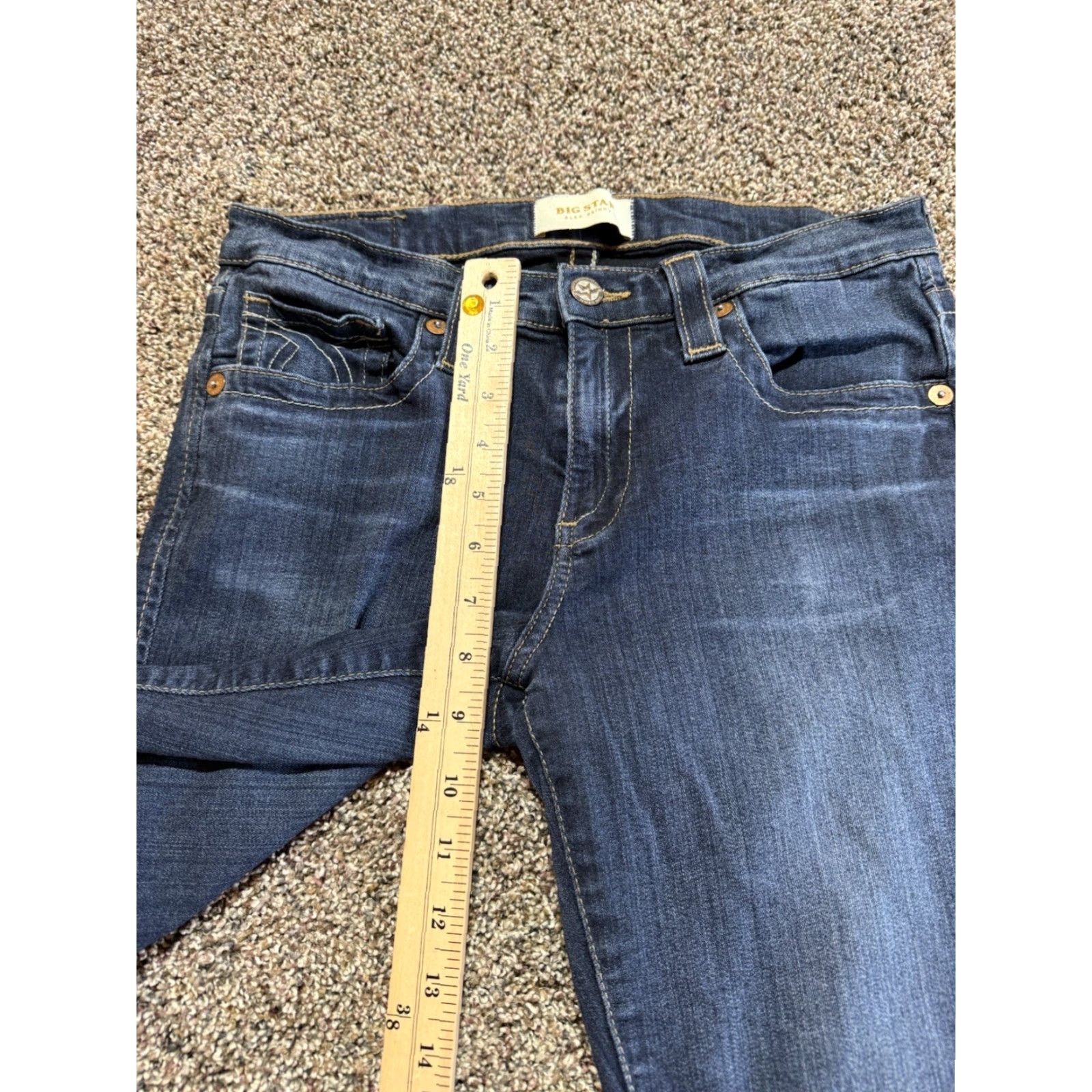 Denime BIG STAR Jeans Women's Size 29 Blue Denim Skinny Stretch 5-Pocket Design Size 29" - 7 Thumbnail