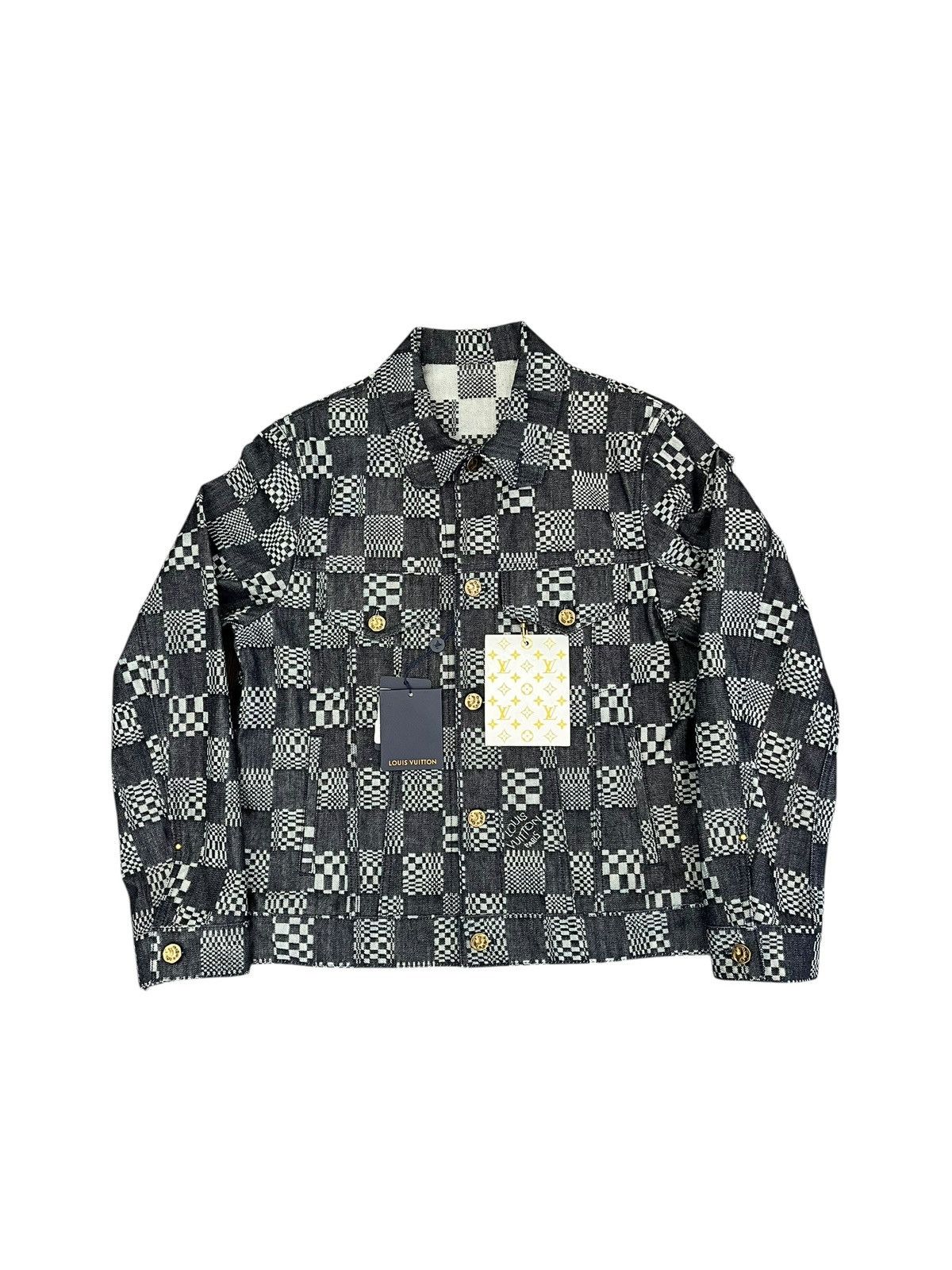 Louis Vuitton Louis Vuitton Damien Distorted Denim Jacket Size US M / EU 48-50 / 2 - 1 Thumbnail