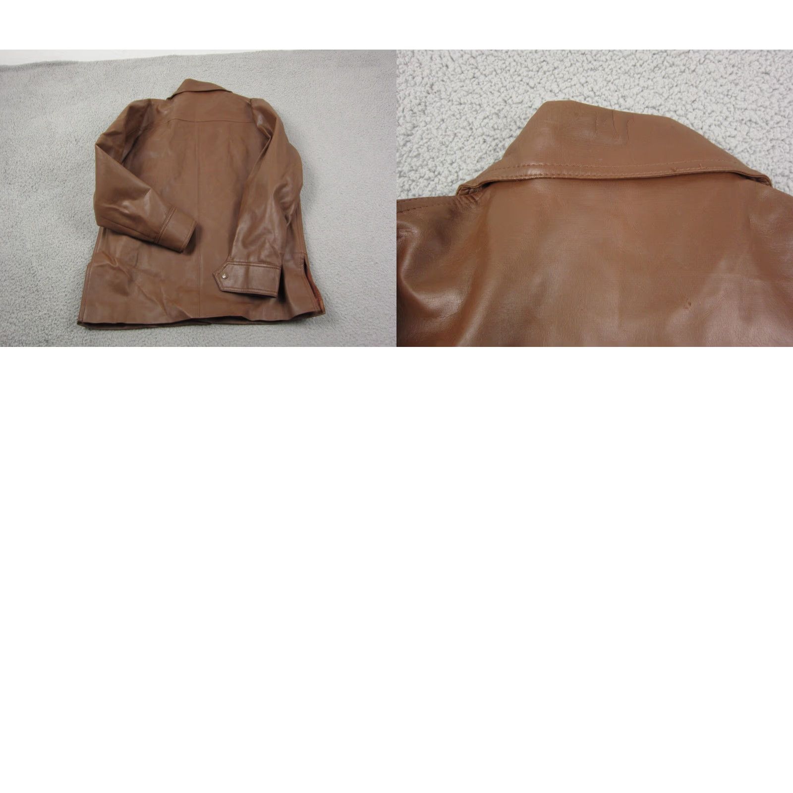 Vintage VINTAGE Young Bloods Jacket Mens M Brown 60s 70s Disco Cowboy Pleather Biker 80s 90s Western Mens Jacket Size US M / EU 48-50 / 2 - 9 Thumbnail