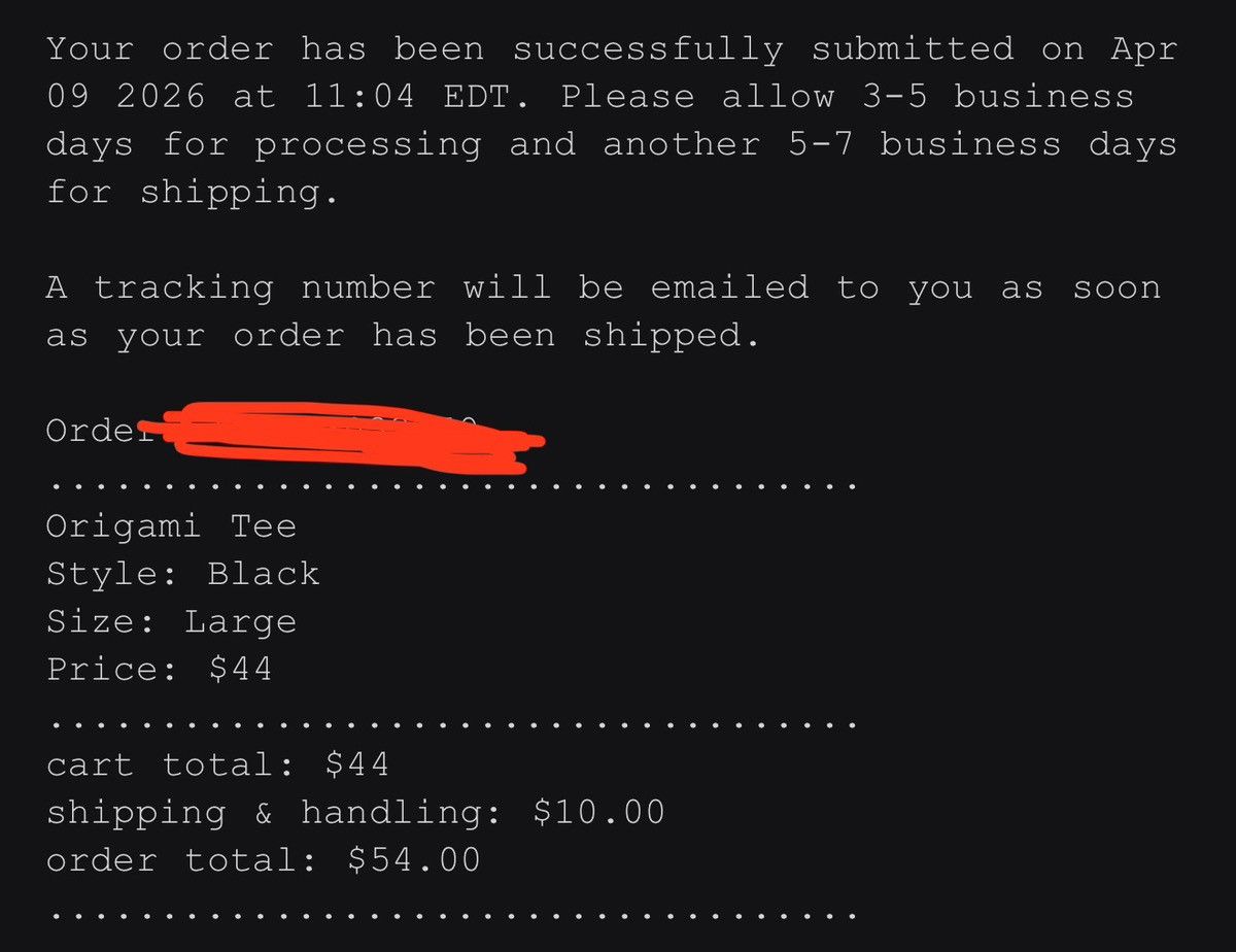 Supreme Black origami supreme tee ss26 Size US L / EU 52-54 / 3 - 2 Thumbnail