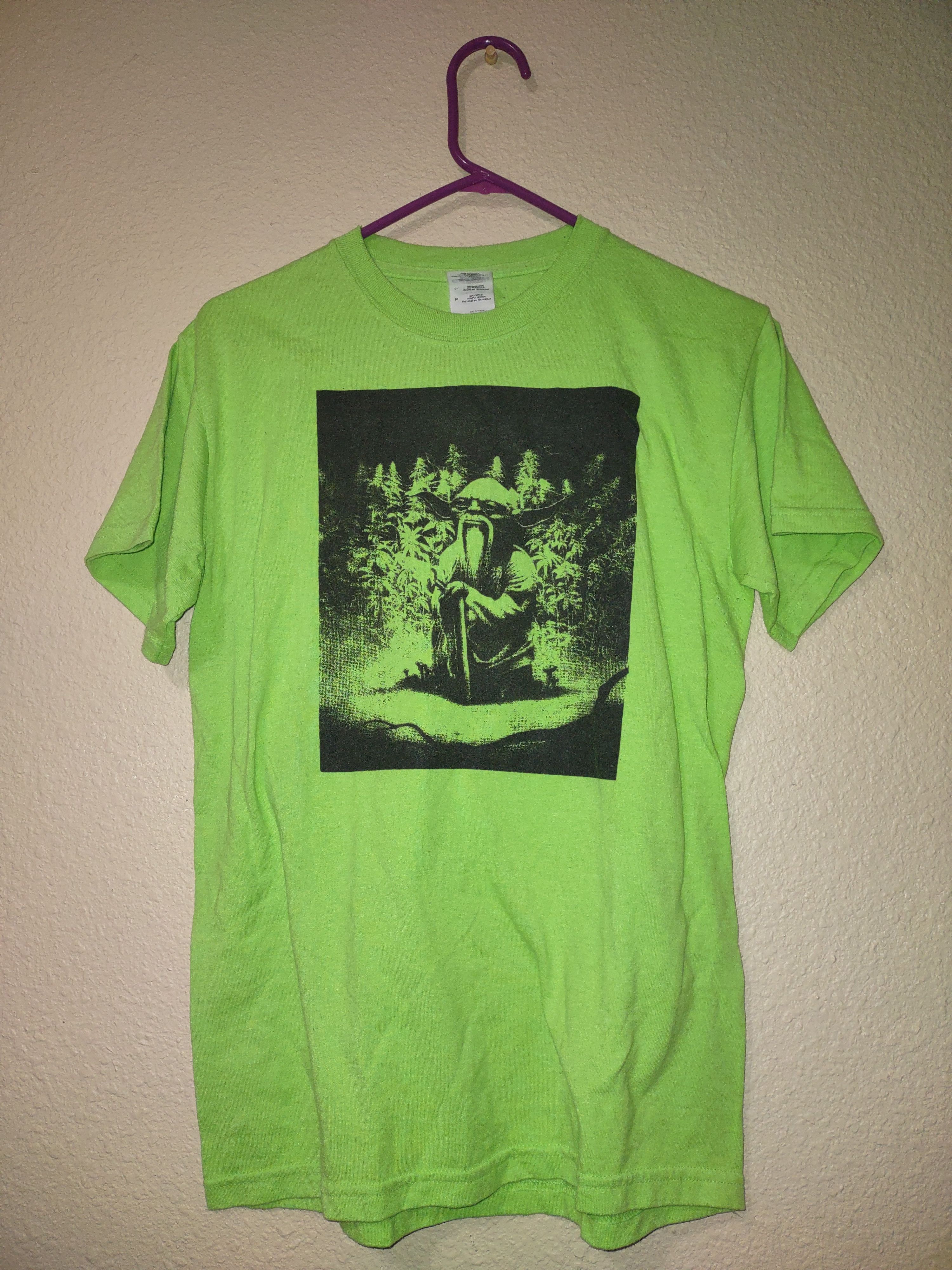 Vintage Stoner Yoda bootleg shirt Size US S / EU 44-46 / 1 - 1 Thumbnail