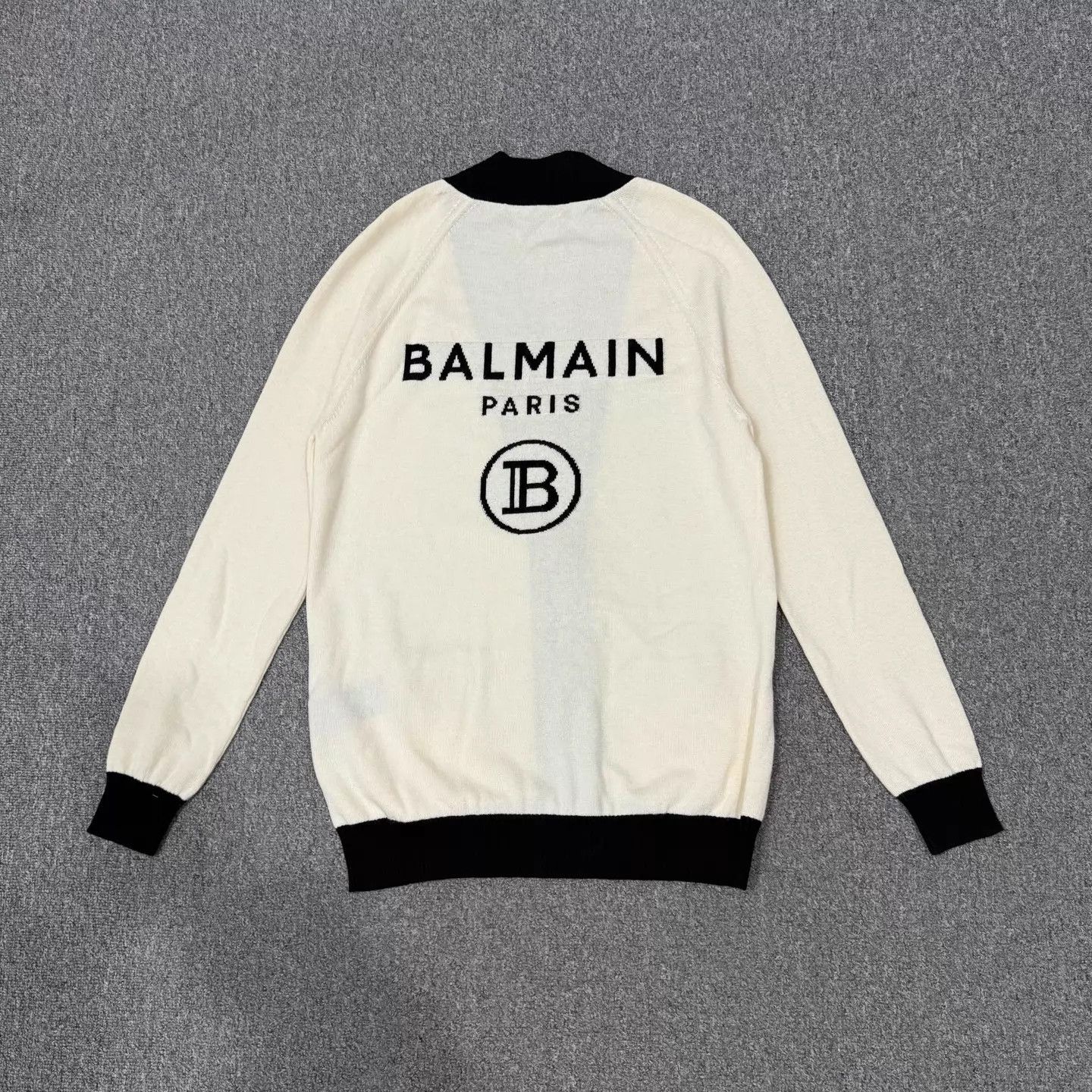 Balmain Balmain white back logo knit cardigan 34 99 new Size XXS / US 00 / IT 34 - 2 Thumbnail