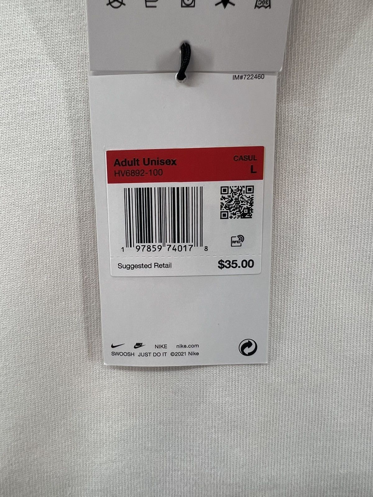 Nike Nike Music Is In The Air White Men’s T-Shirt HV6892-100 Size US L / EU 52-54 / 3 - 4 Thumbnail