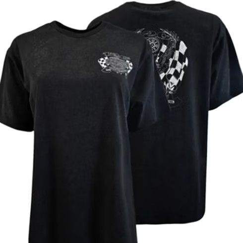 Harley Davidson Harley-Davidson Women's T-Shirt Black 120th Anniversary Racing Flag S Size S / US 4 / IT 40 - 2 Thumbnail