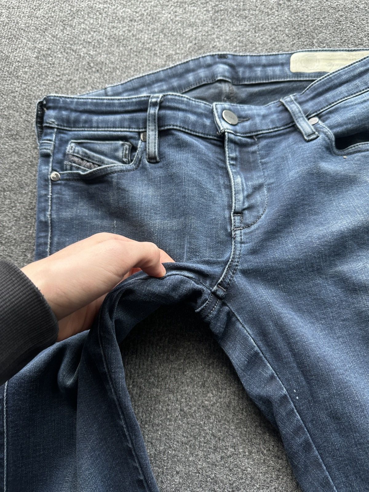 Diesel 🚨 DIESEL IFSIXWASNINE JEANS DENIM RARE Y2K FIT GOTHIC PUNK Size 29" - 12 Thumbnail