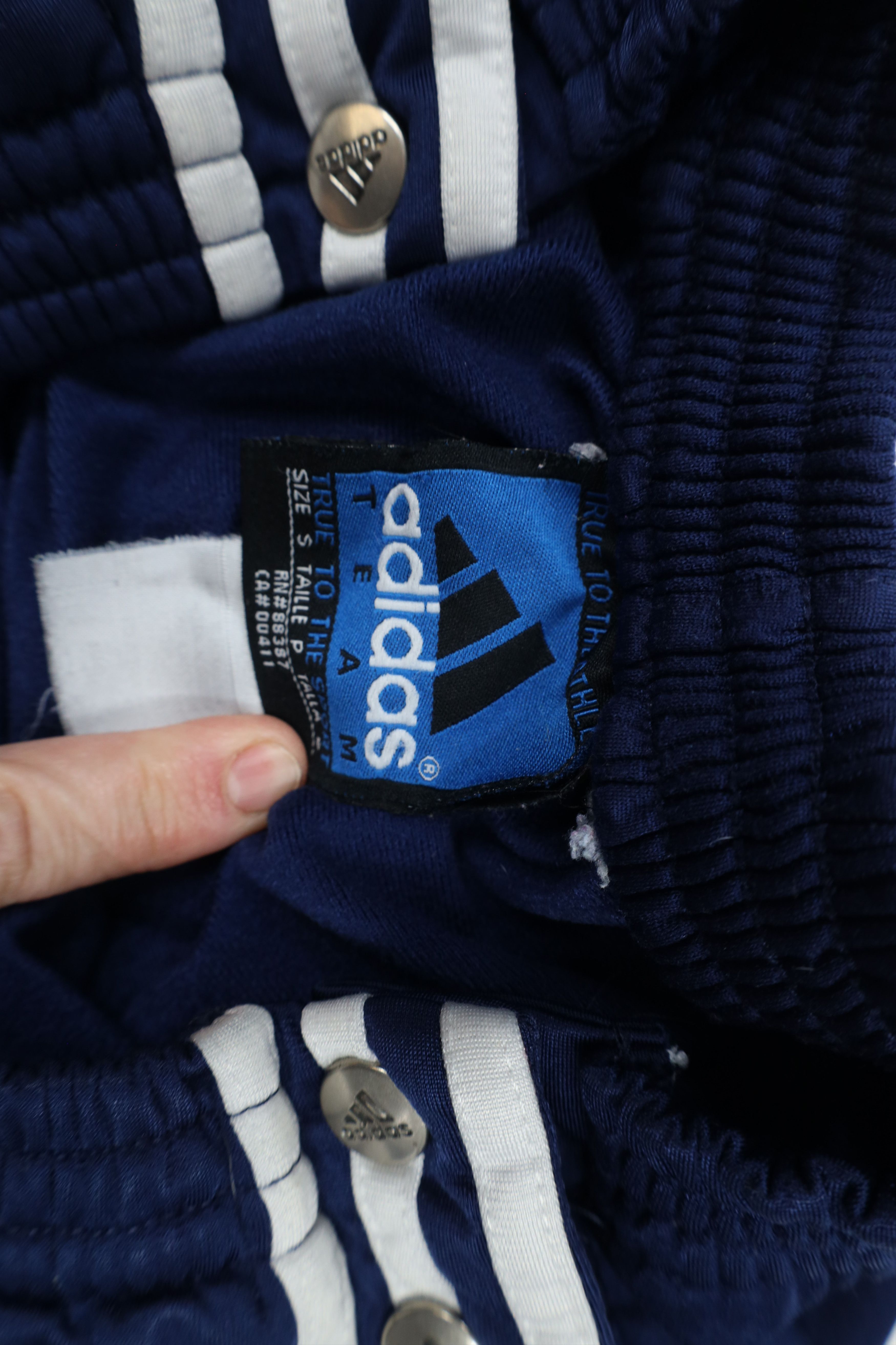 Adidas × Vintage Vintage 90s Adidas Spell Out Striped Tearaway Sweatpants Size US 32 / EU 48 - 10 Thumbnail