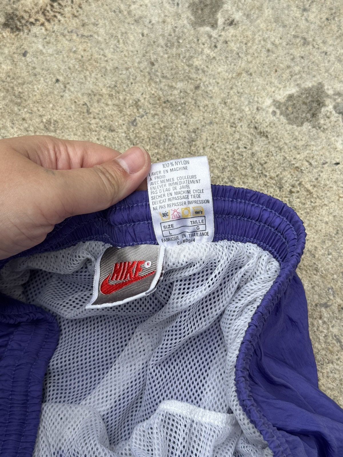Nike Vintage Nike Spellouts Nylon 90's Short Pants Size US 32 / EU 48 - 8 Thumbnail