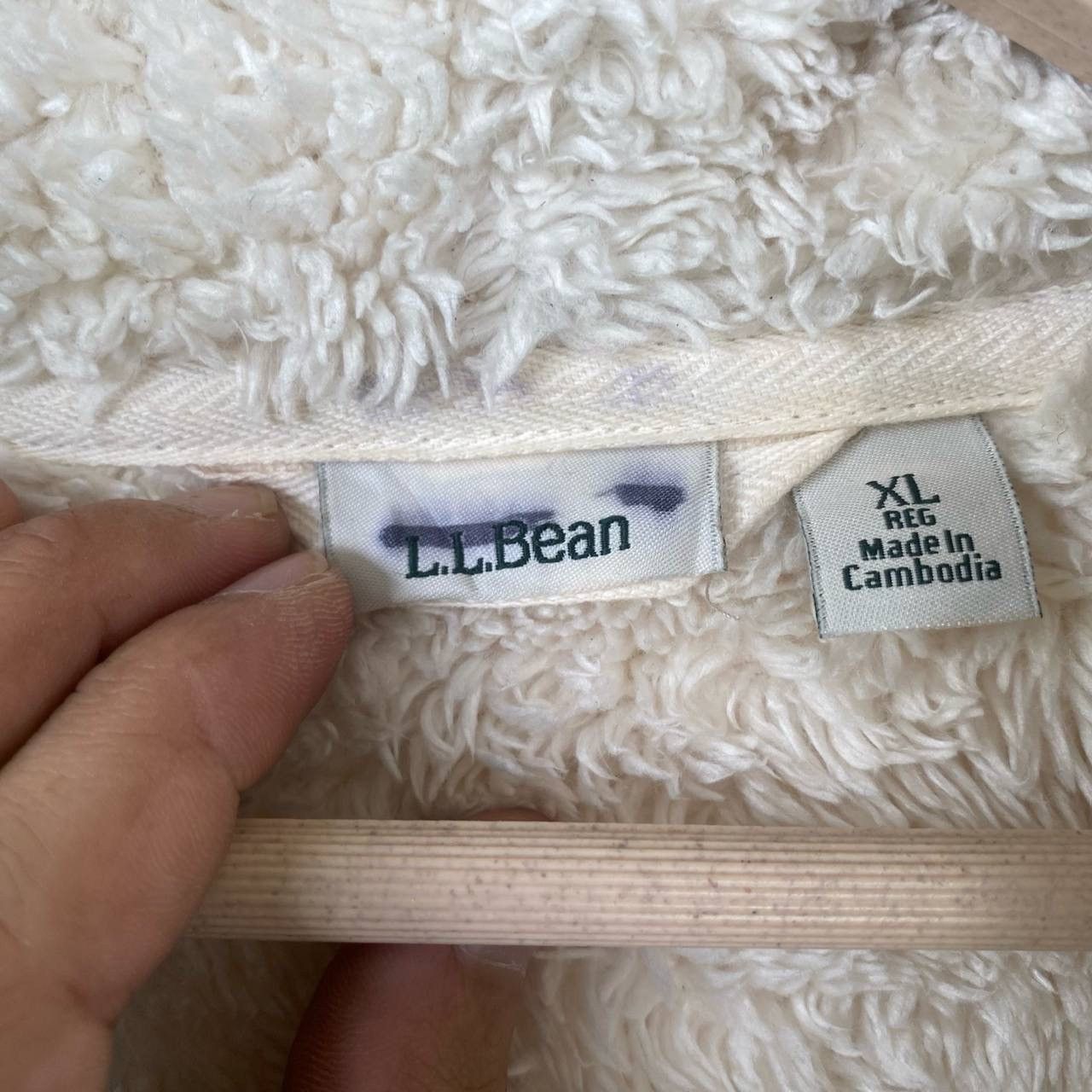 L.L. Bean Vtg LL Bean Sherpa Button Less Cardigan Size XL / US 12-14 / IT 48-50 - 6 Thumbnail