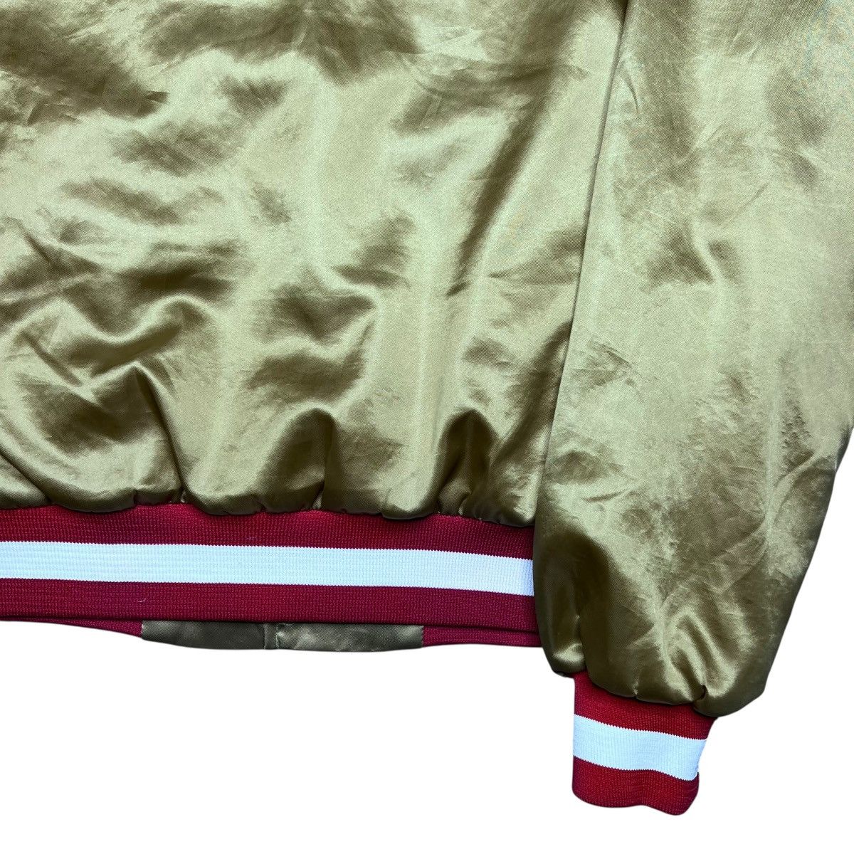 NFL San Francisco 49ers Chalk Line Plain Back Satin Jacket