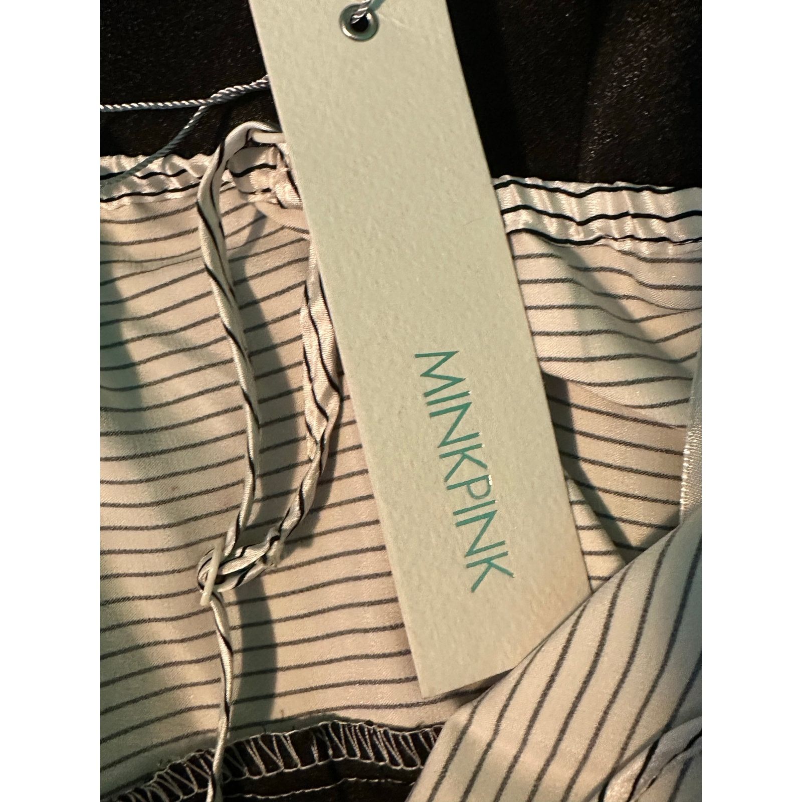 MINKPINK Minkpink black white satin summer mini dress size 12 Size XL / US 12-14 / IT 48-50 - 5 Thumbnail