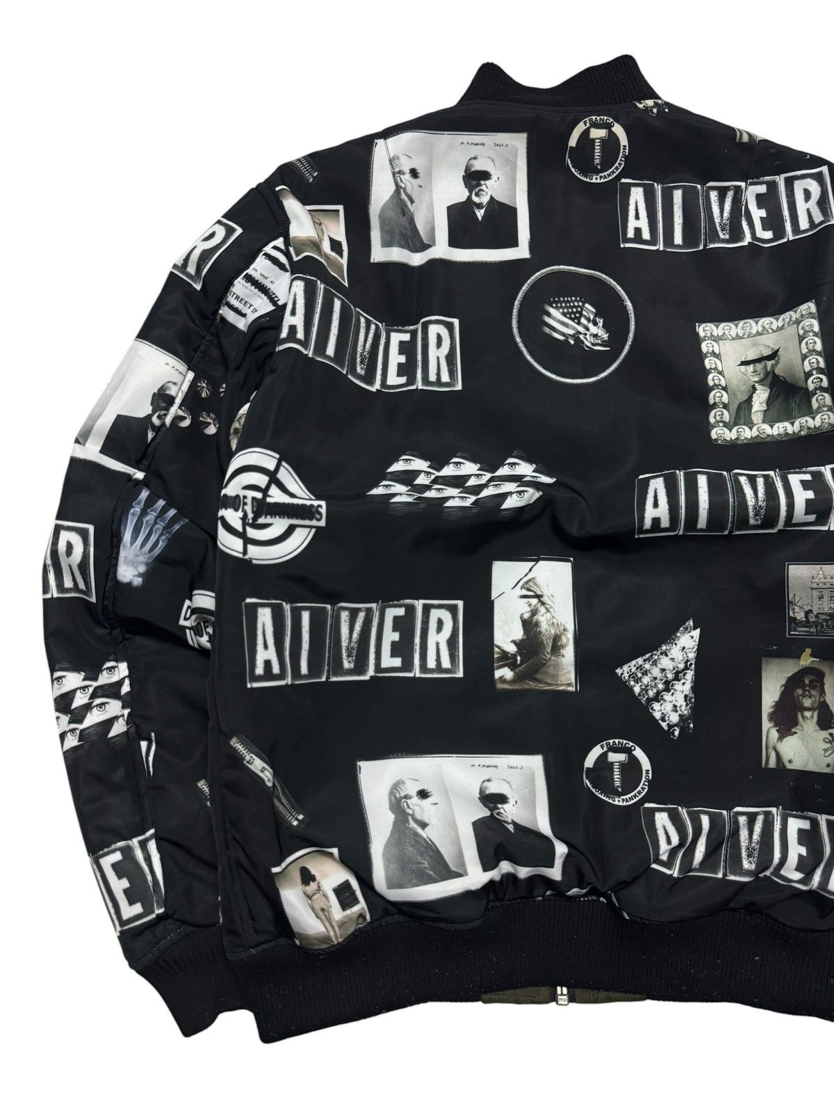Vintage RAF SIMONS STYLE REVERSIBLE BOMBERS JACKET BY CASPER JOHN Size US M / EU 48-50 / 2 - 6 Thumbnail