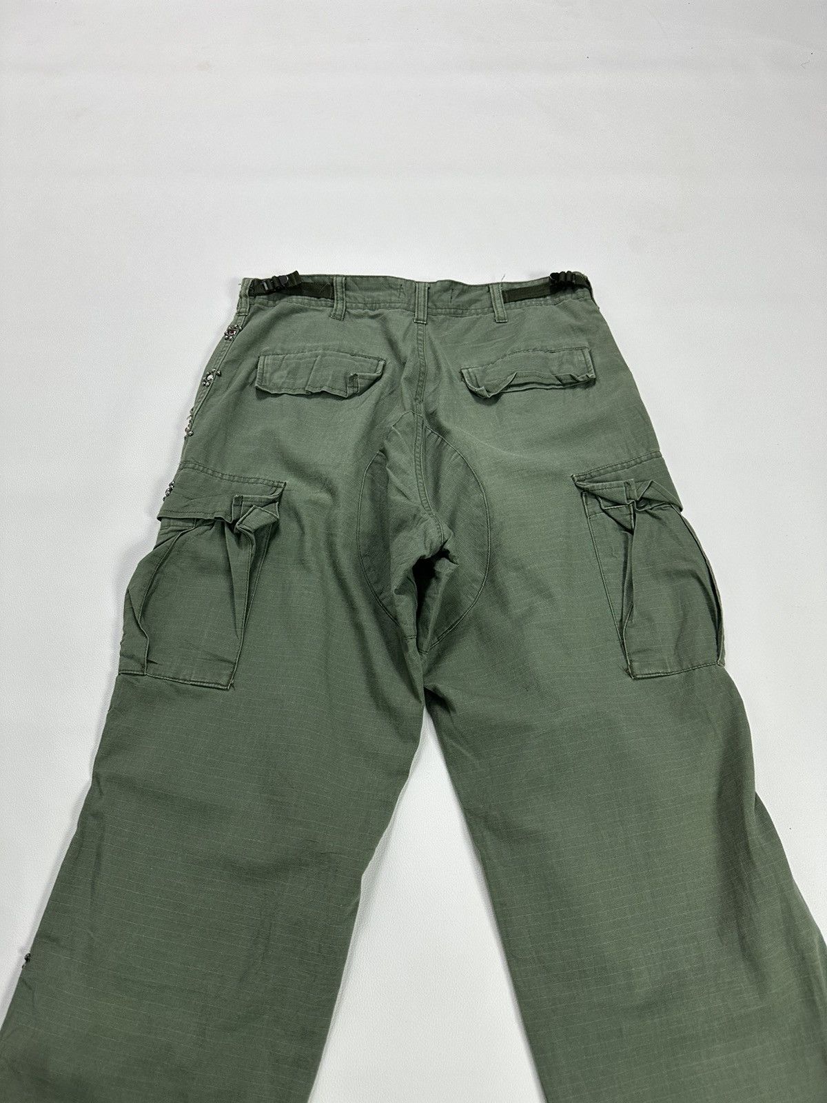 Japanese Brand Mustang Ranch Olive Cargo Pants Size US 30 / EU 46 - 9 Thumbnail