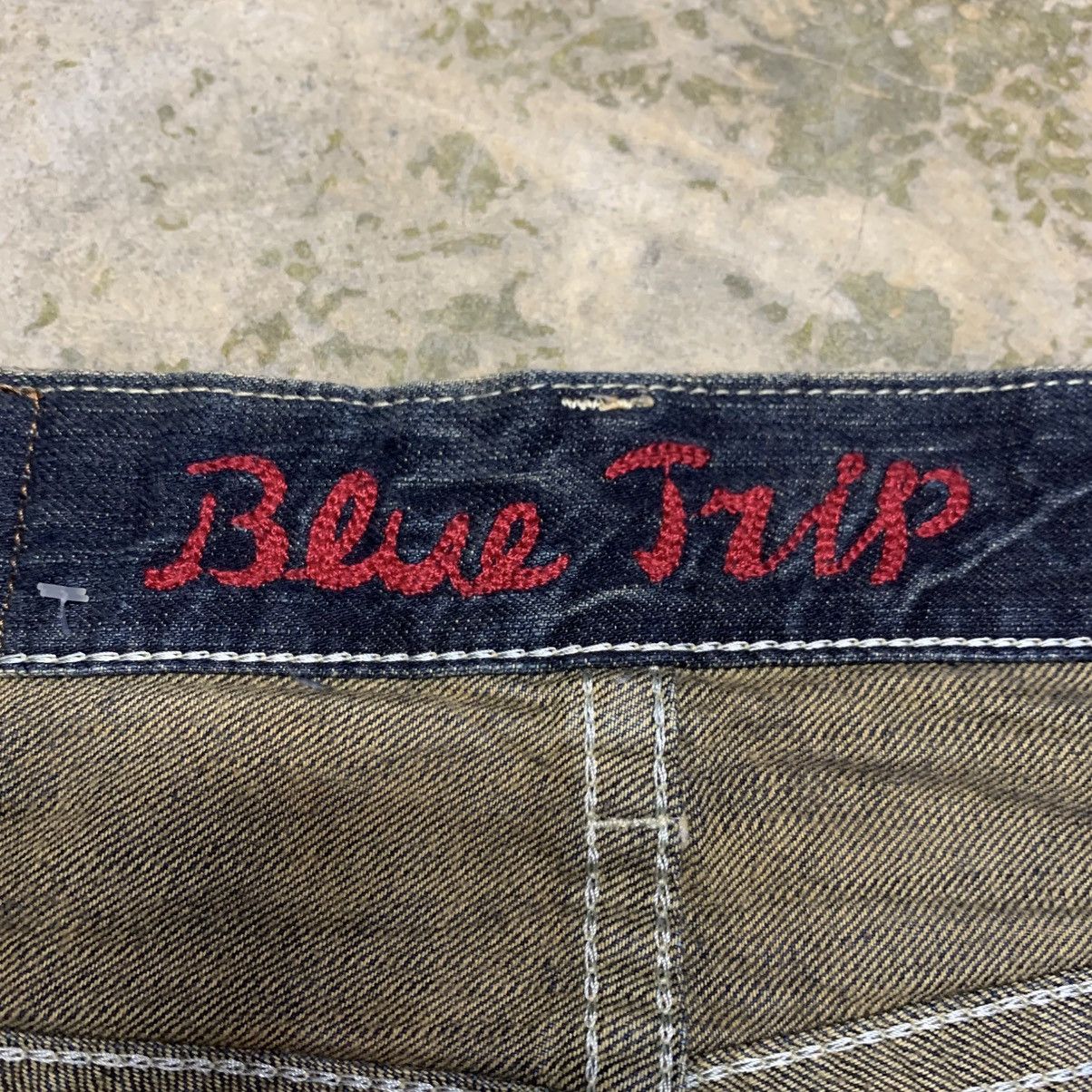 If Six Was Nine Vintage Edwin Blue Trip Clawmark Distressed Fade Jean Size US 33 - 15 Thumbnail