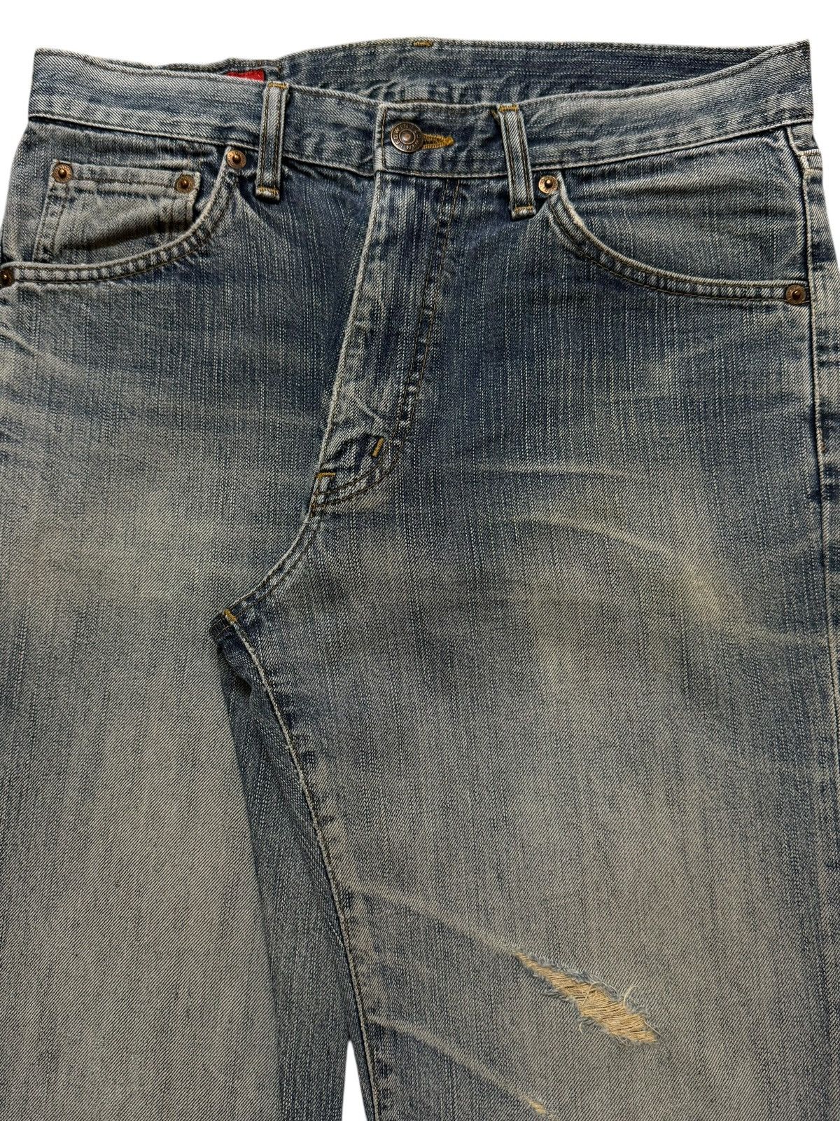 Edwin Vintage 90s Japan Edwin 503 Blue Faded Wash Straight Leg Size US 30 / EU 46 - 3 Thumbnail