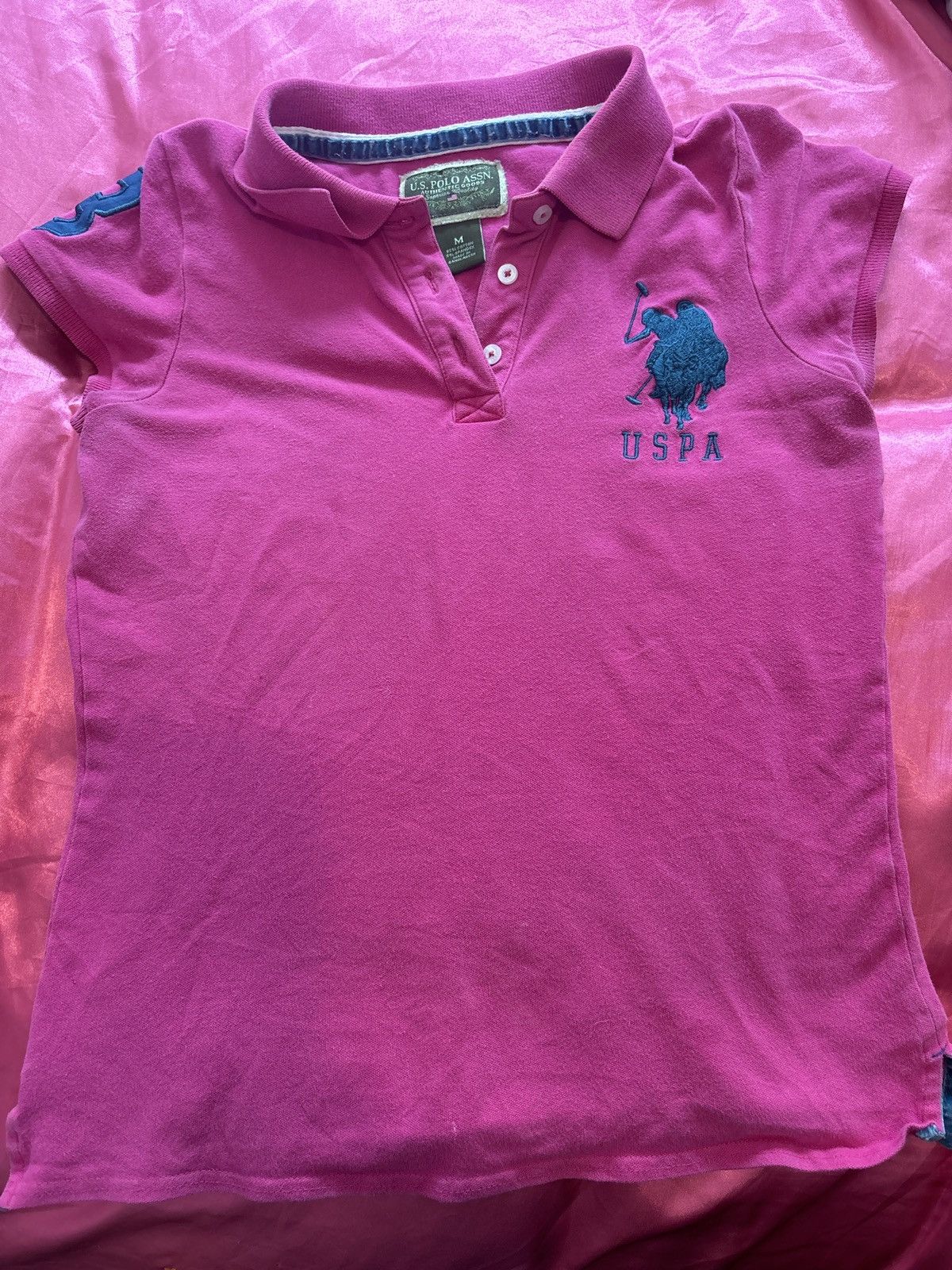 U.S. Polo Assn. USPA vintage pink shirt Size M / US 6-8 / IT 42-44 - 1 Thumbnail