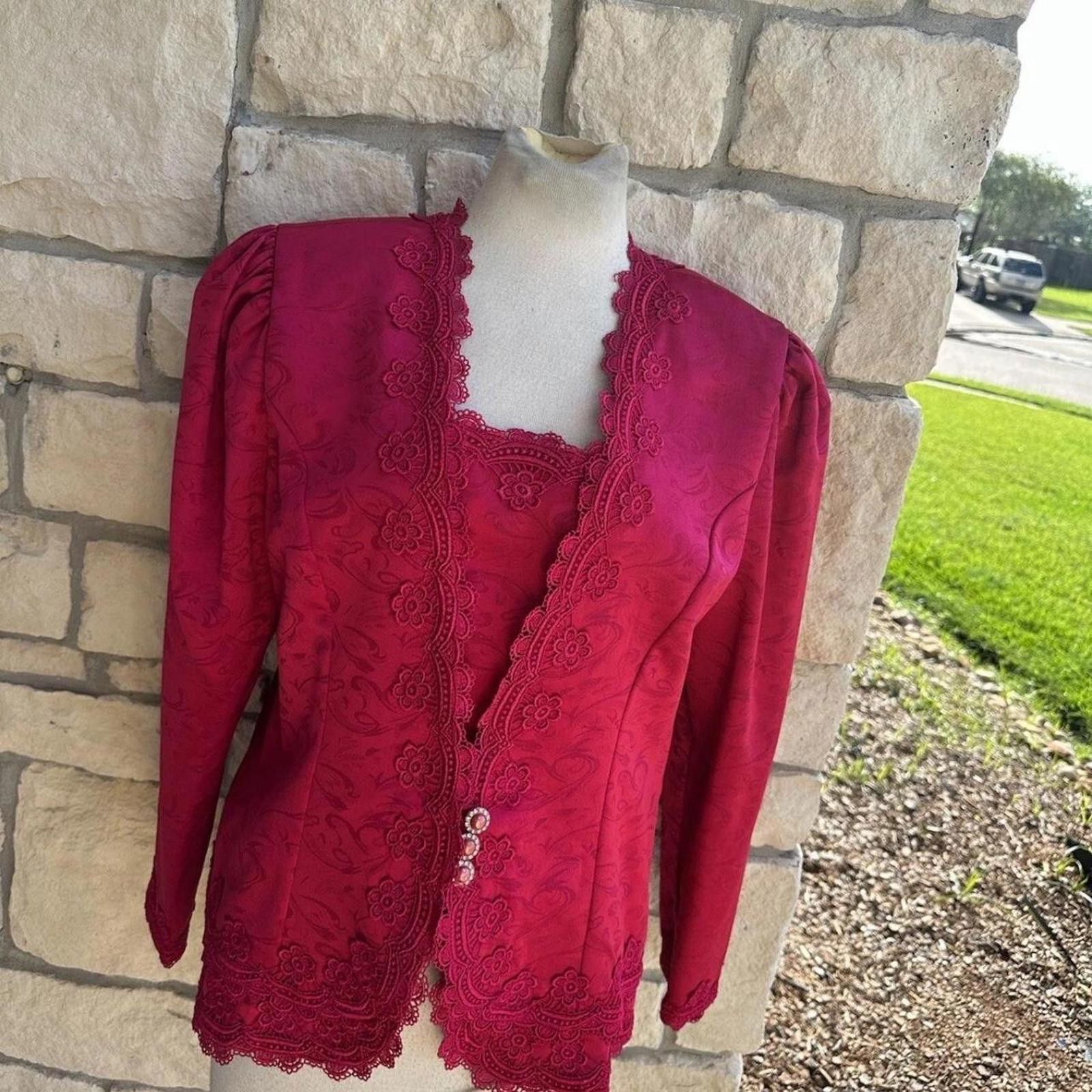 Other Vintage In The Mood Jacket blouse large see measures Size L / US 10 / IT 46 - 2 Thumbnail