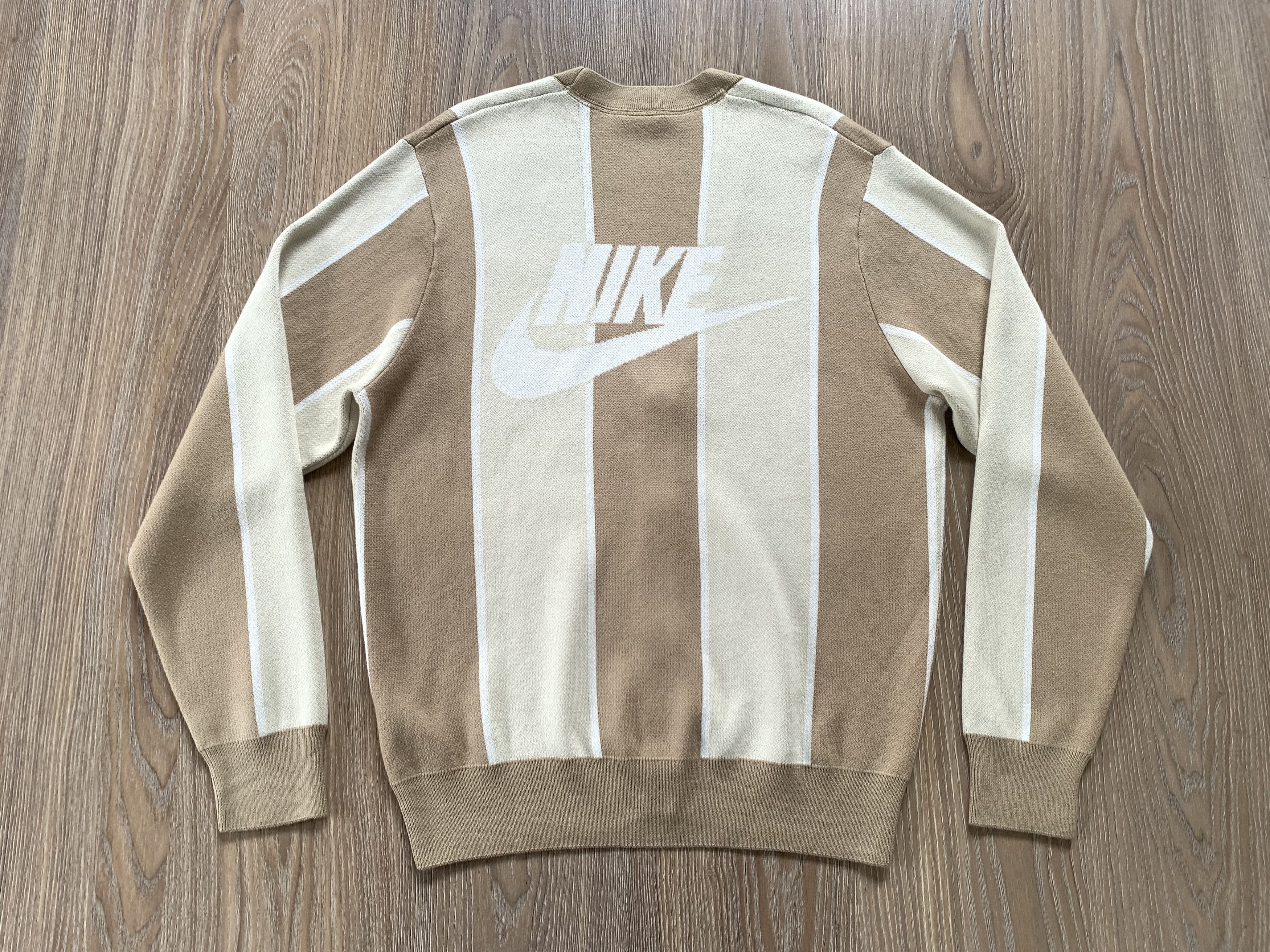Nike Nike Club Fairway Stripe Cotton Sweater Cardigan Size US S / EU 44-46 / 1 - 3 Thumbnail