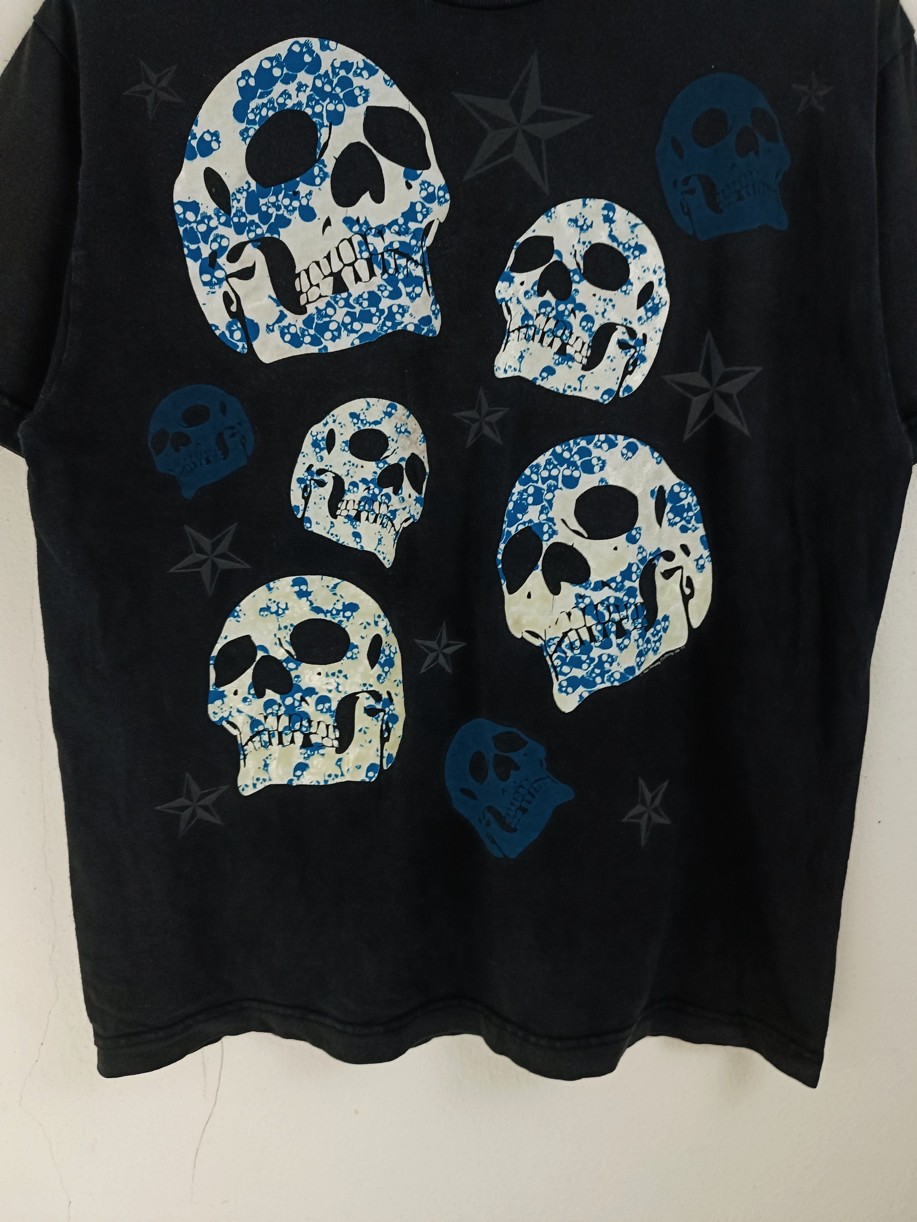 Vintage VINTAGE Y2K STAR SKULL FADED TEE HORROR PUNK GRUNGE METAL Size US M / EU 48-50 / 2 - 7 Thumbnail
