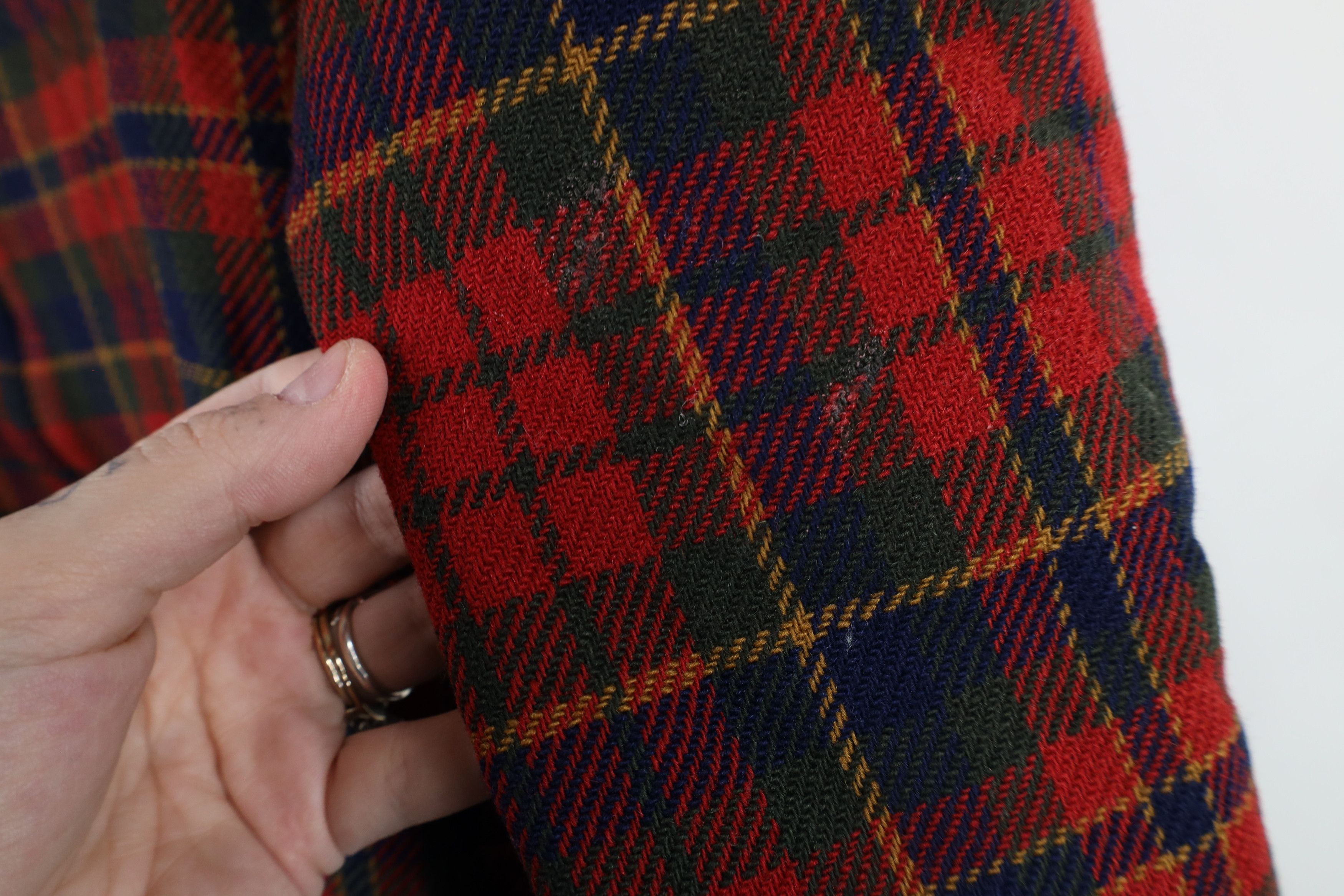 Pendleton × Vintage Vintage 90s Pendleton Cafe Racer Bomber Jacket Plaid USA Size L / US 10 / IT 46 - 10 Thumbnail