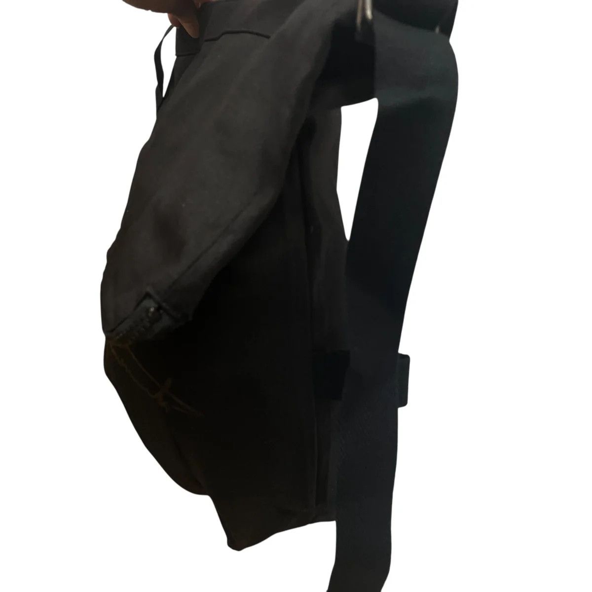 Yohji Yamamoto YOHJI YAMAMOTO/black Zip 2-way shoulder bag with logo Size ONE SIZE - 3 Thumbnail
