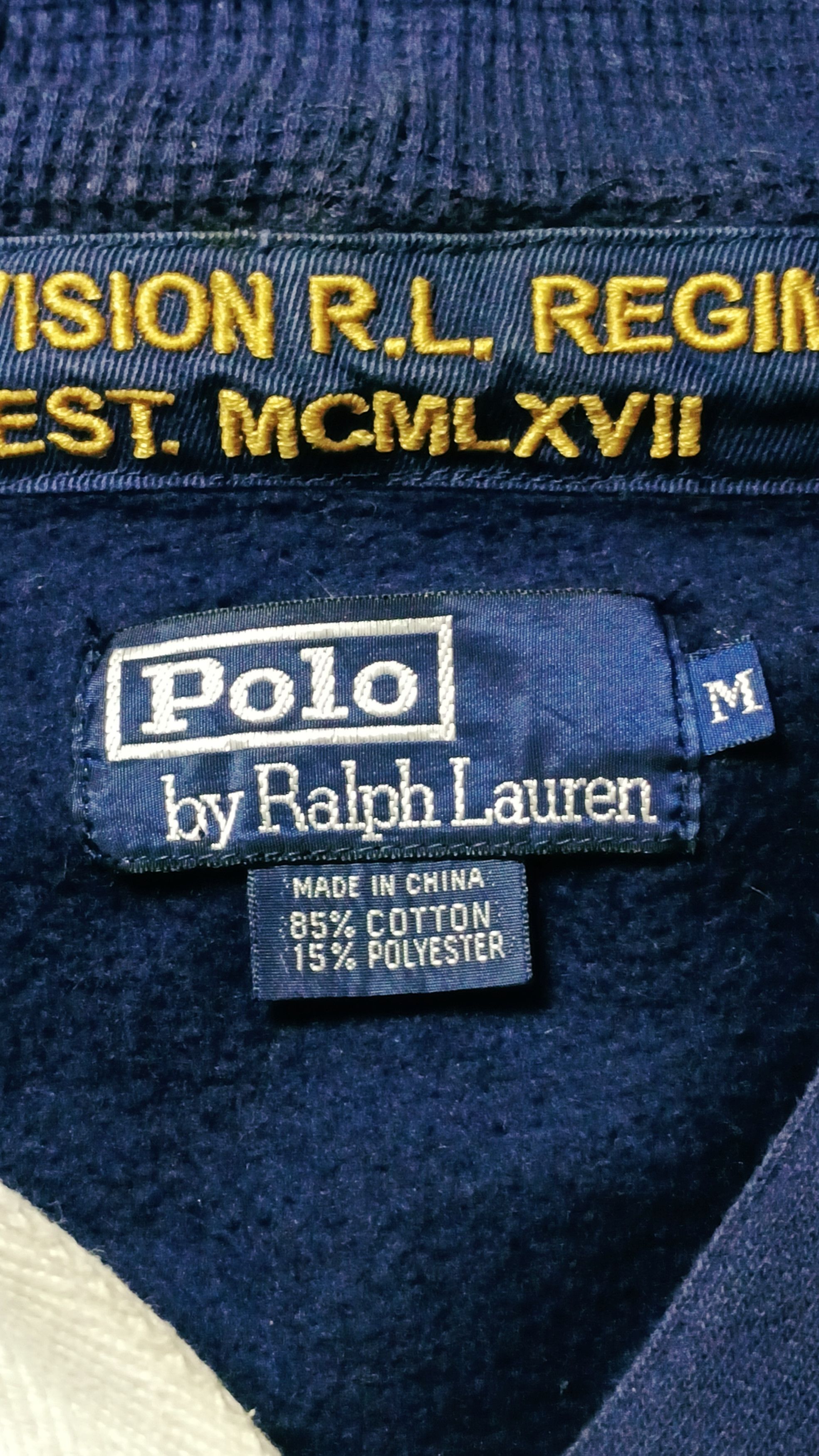 Polo Ralph Lauren × Vintage Vintage Polo Ralph Lauren 1st Division RL Regiment Hoodie Size US M / EU 48-50 / 2 - 5 Thumbnail