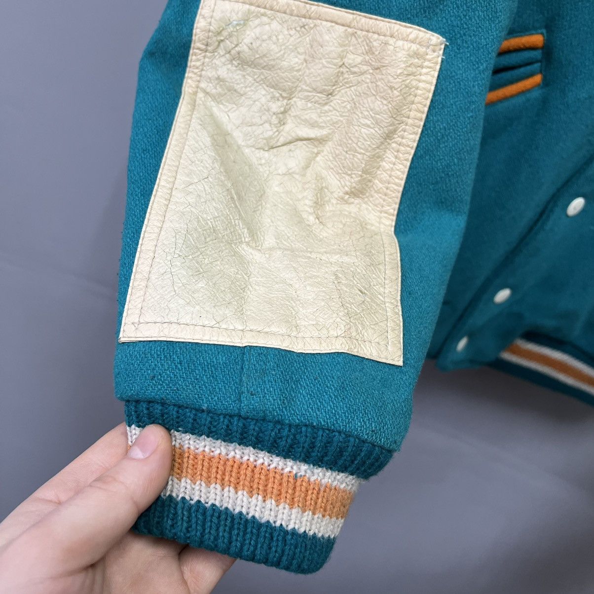 NFL × Vintage Vintage Miami Dolphins NFL Turquoise Blue Heavyweight Jacket Size US S / EU 44-46 / 1 - 8 Thumbnail