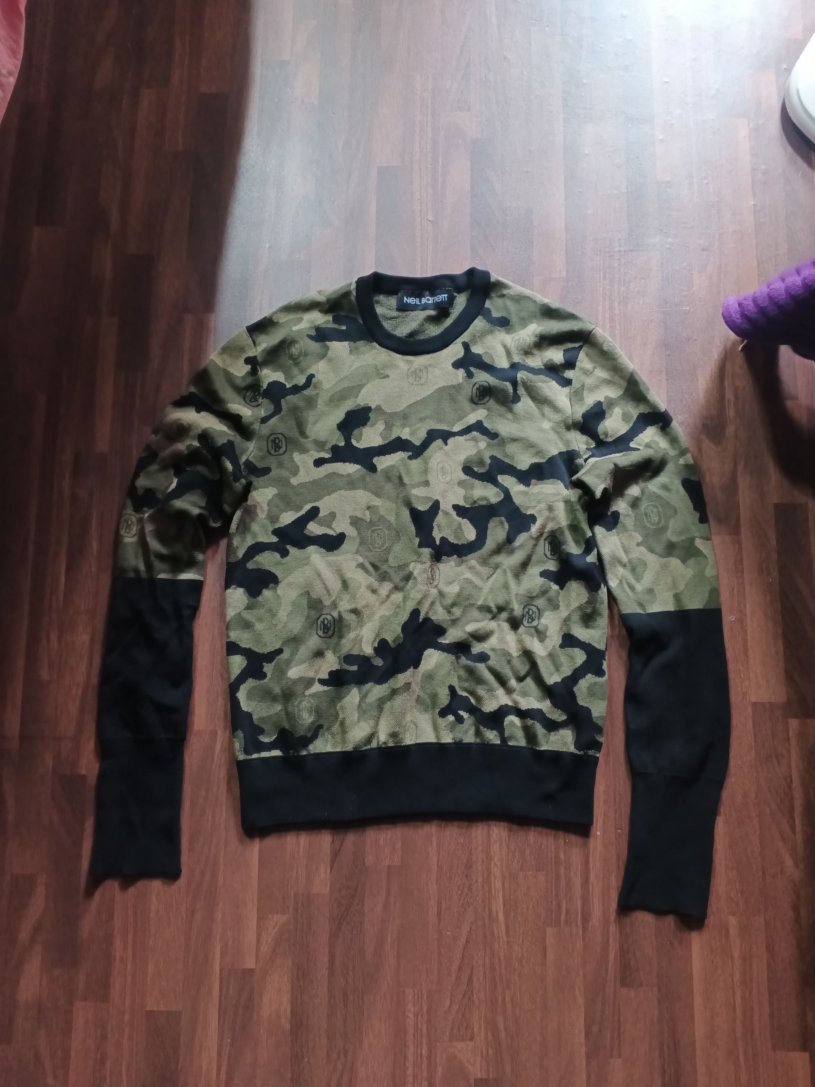 Neil Barrett Neil Barrett Camouflage Knitted Crewneck Sweater Size US M / EU 48-50 / 2 - 1 Thumbnail