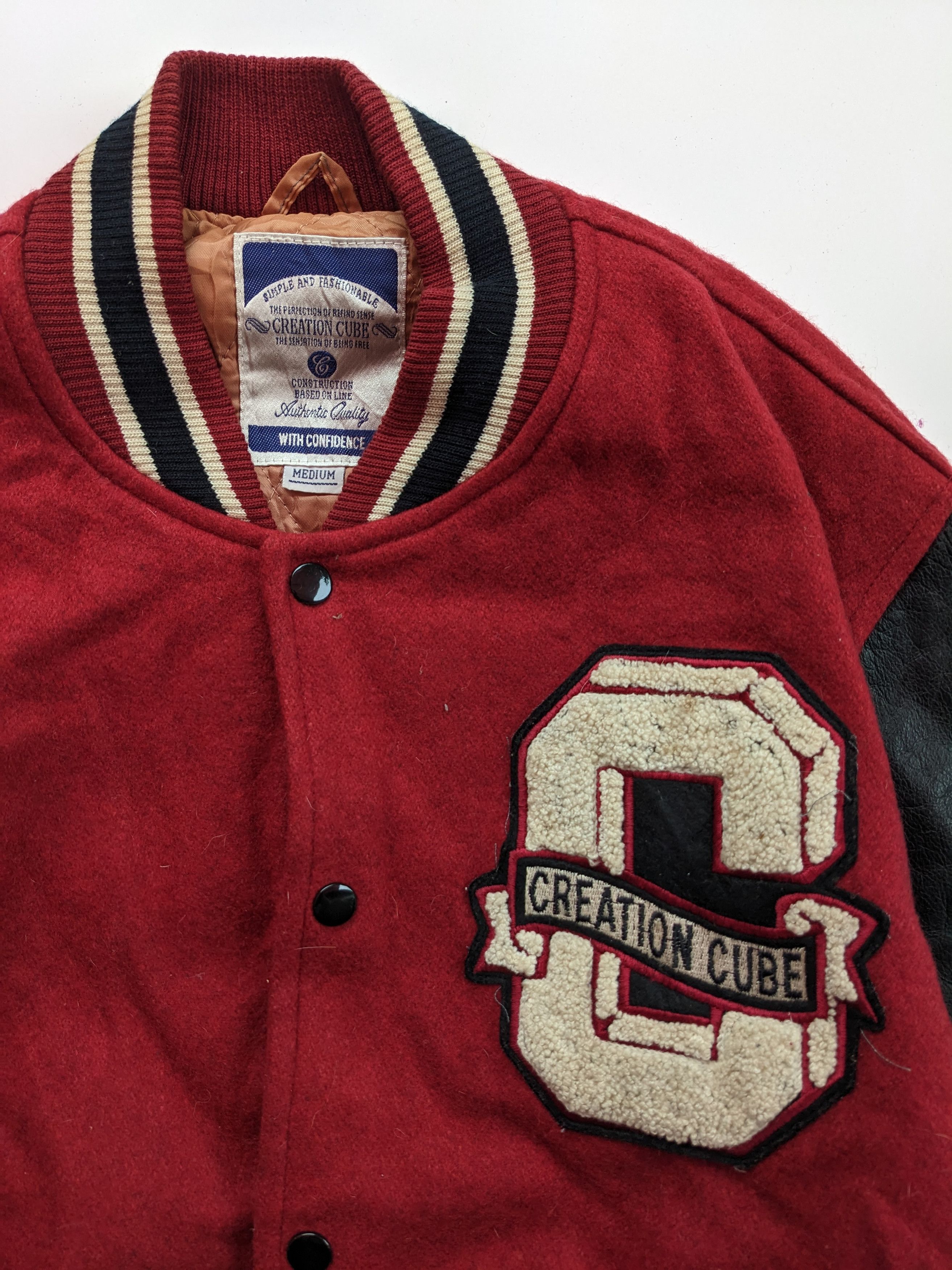 Japanese Brand × Vintage Creation Cube varsity jacket Size US M / EU 48-50 / 2 - 2 Thumbnail