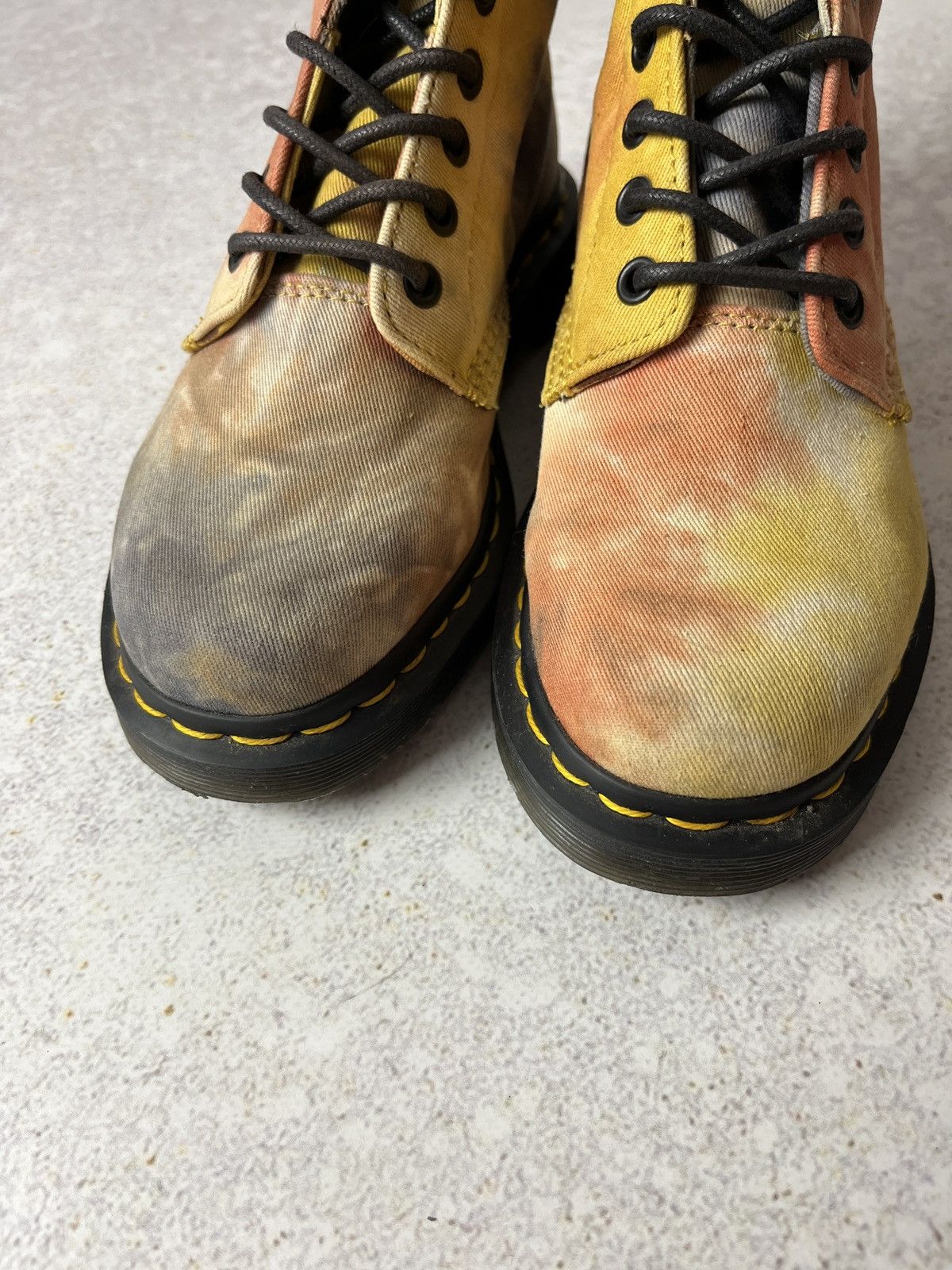 Dr. Martens Dr Martens Castel Tie Dye Boots Acid Hippie Canvas Size US 7 / IT 37 - 3 Thumbnail