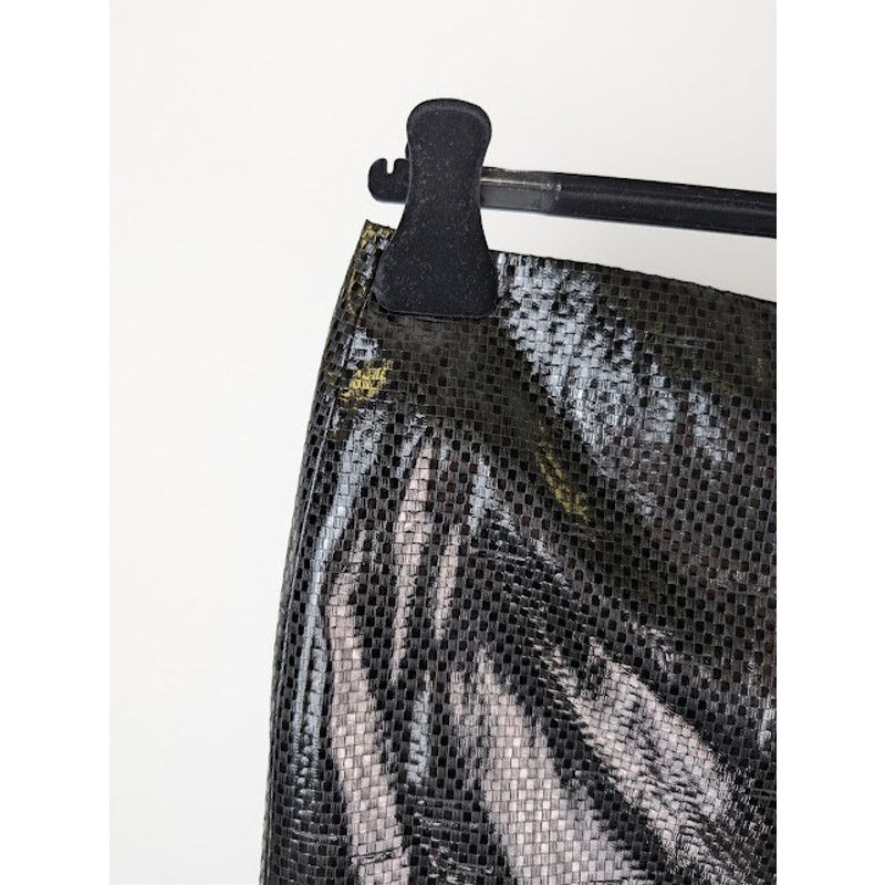 Alexander McQueen o1rshd1 Tarpaulin Pencil Midi Skirt in Black Size 27" / US 4 / IT 40 - 12 Thumbnail